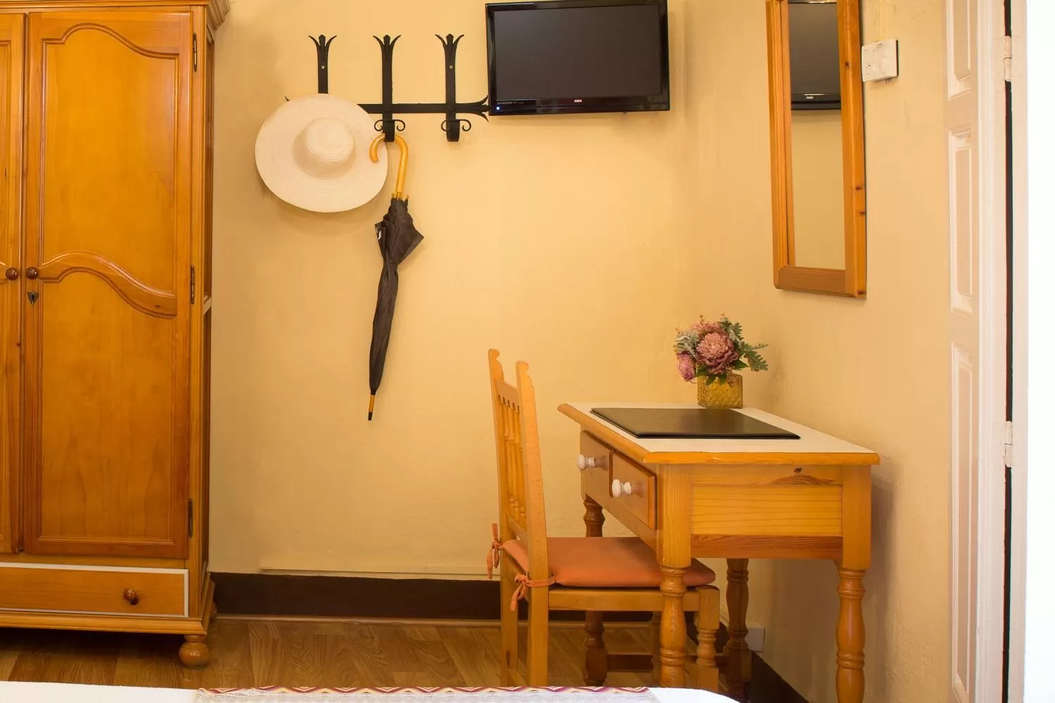 Decorative detail, TV/Entertainment Center in Bed & Breakfast Naranjo