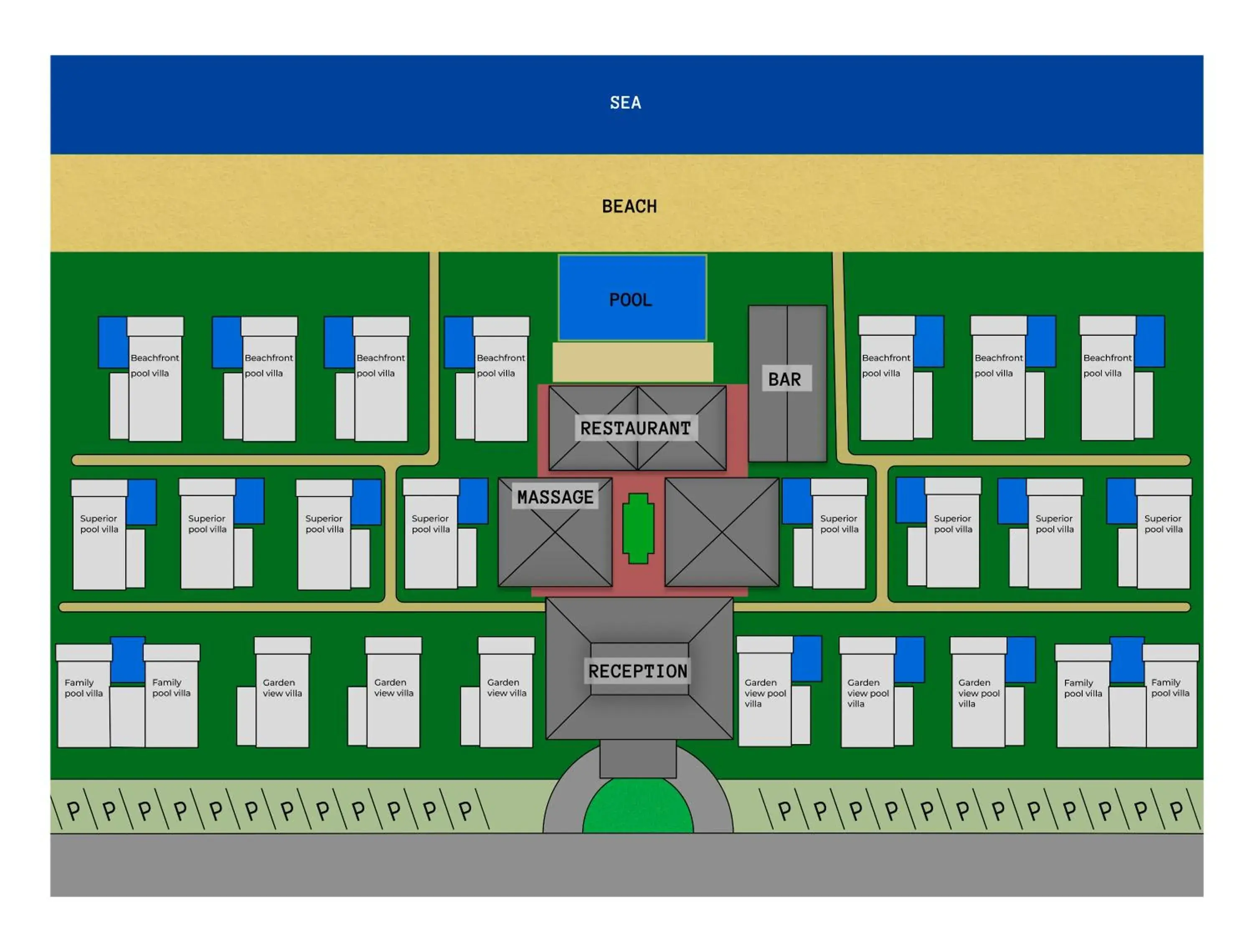 Property building, Floor Plan in Sea Valley Resort