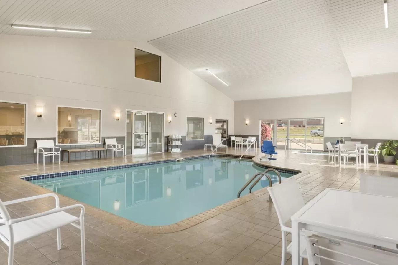 Pool view in Country Inn & Suites by Radisson, Platteville, WI