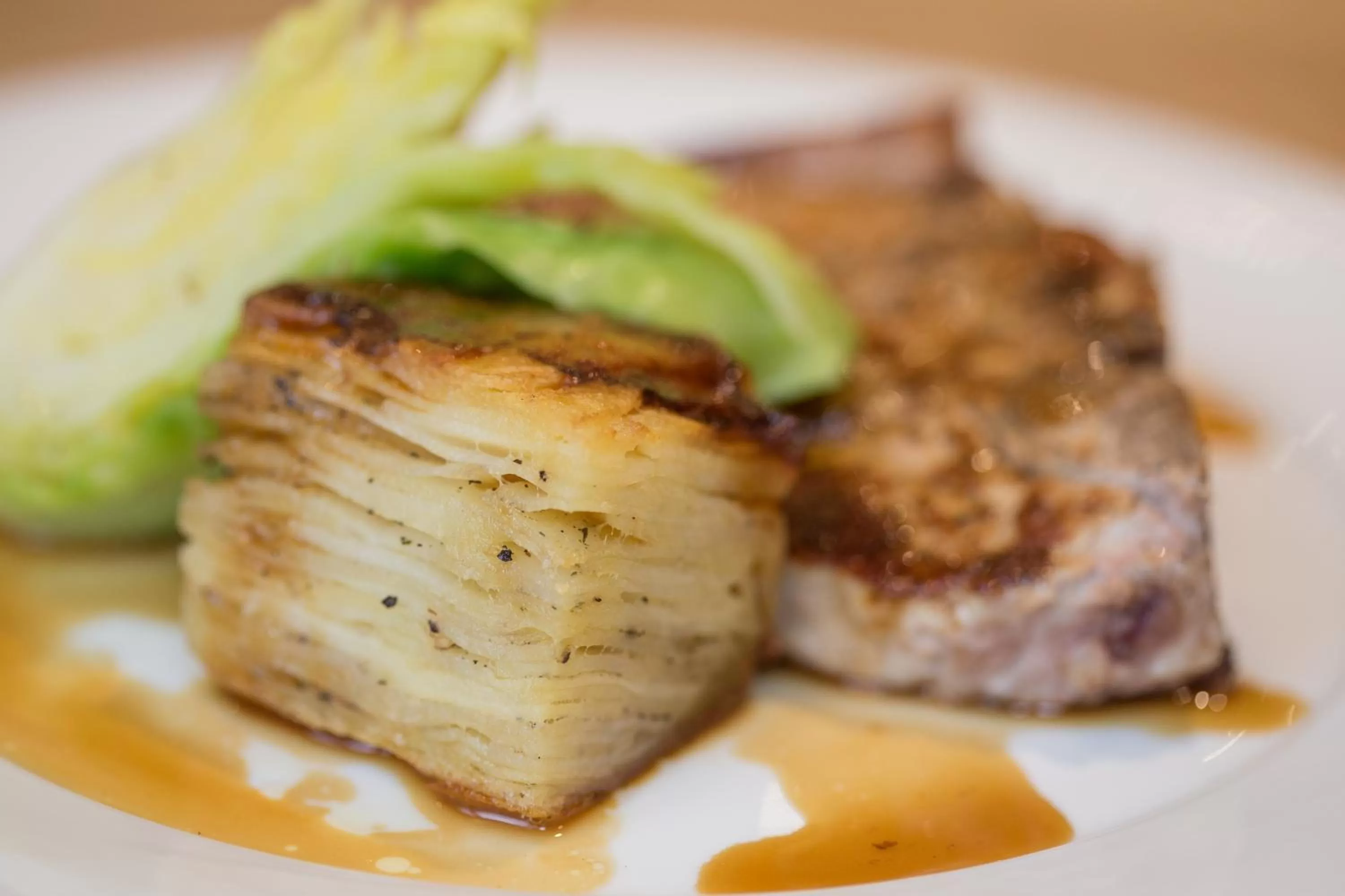 Food close-up in The Redan Inn