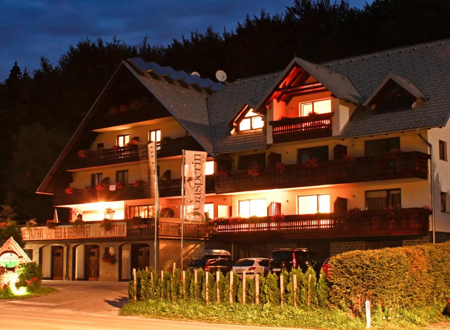 Facade/entrance, Property Building in Hotel Gasperin Bohinj