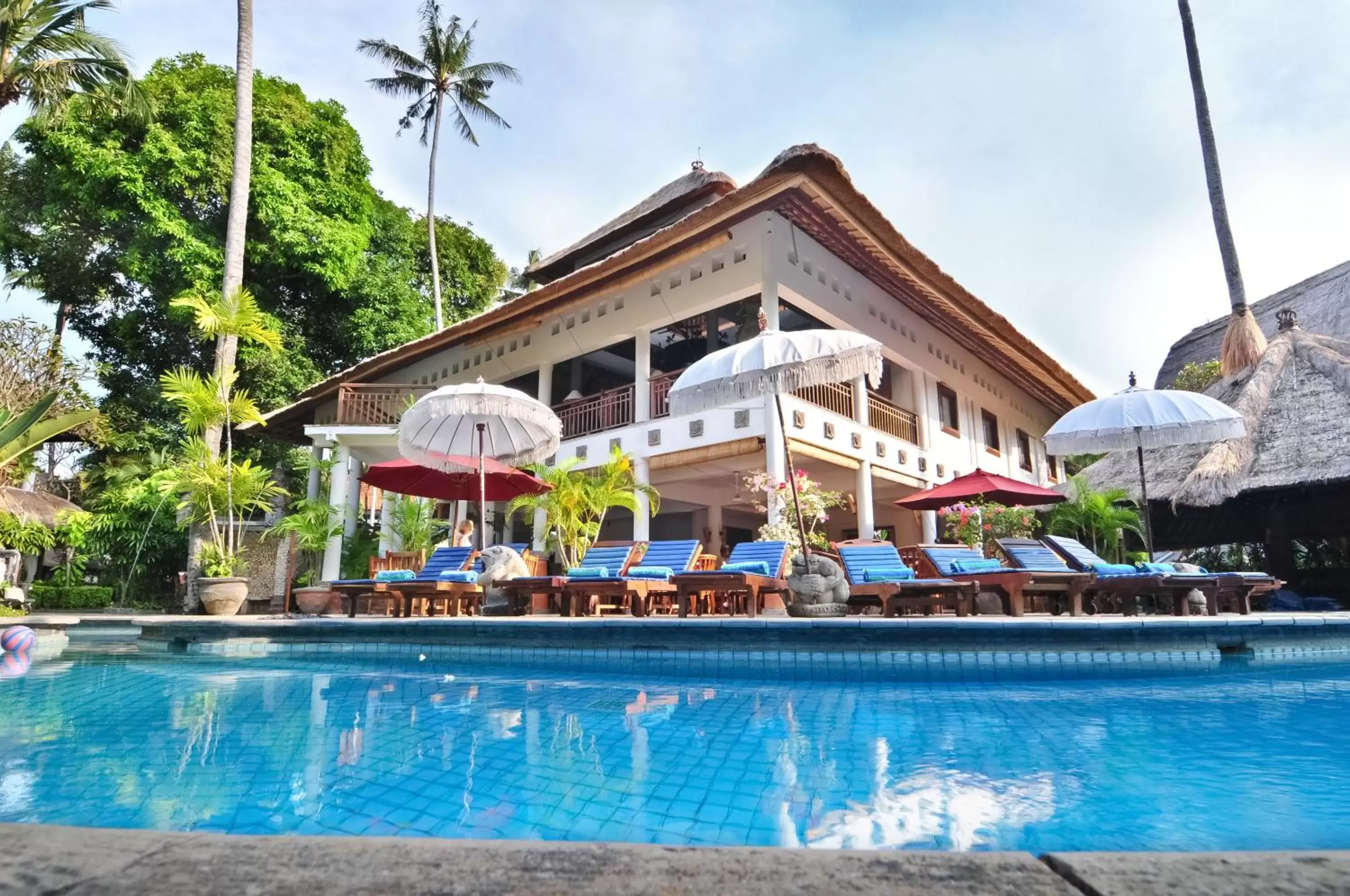 Swimming pool, Property Building in Sativa Sanur Cottages