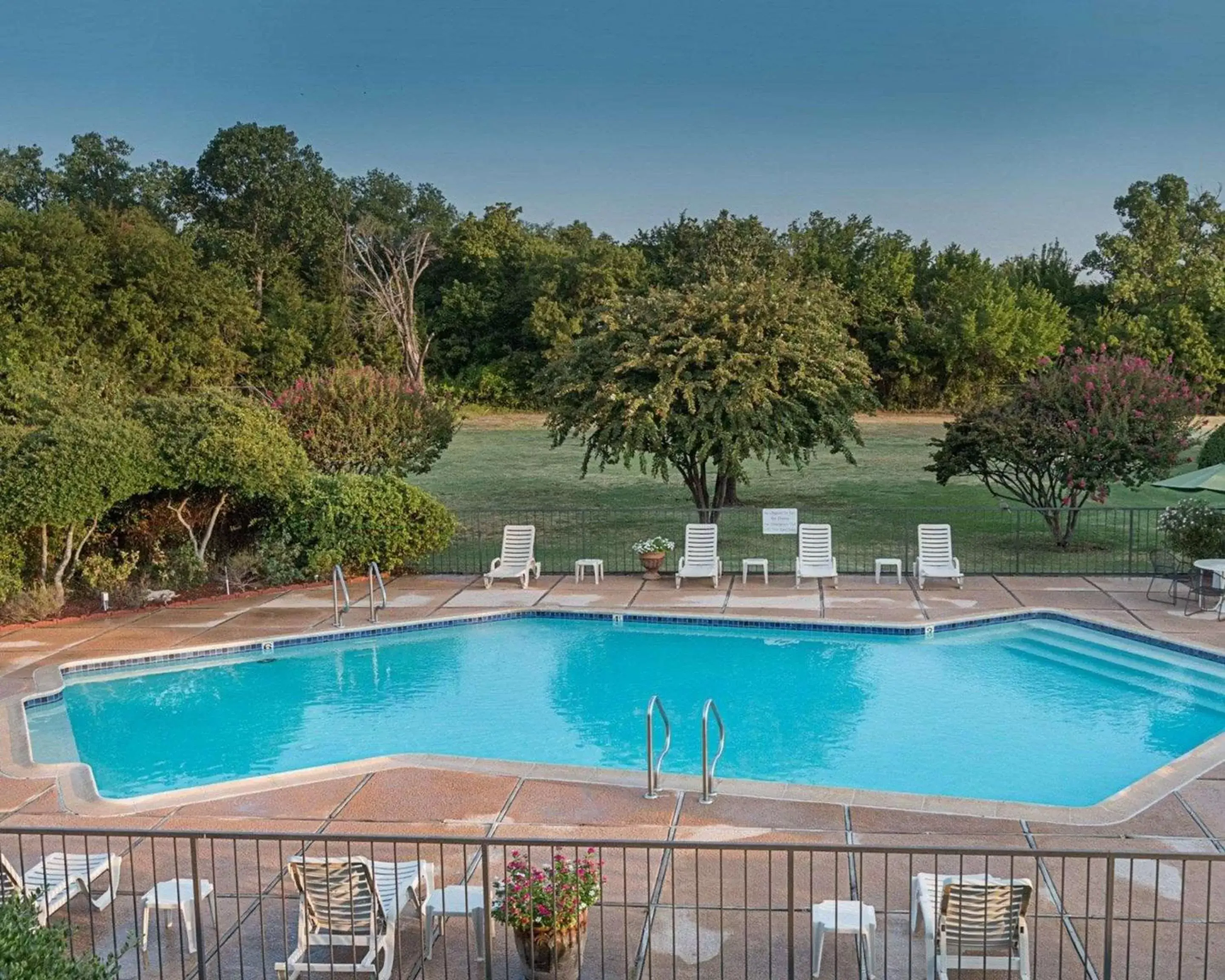 On site, Pool View in Quality Inn Ennis