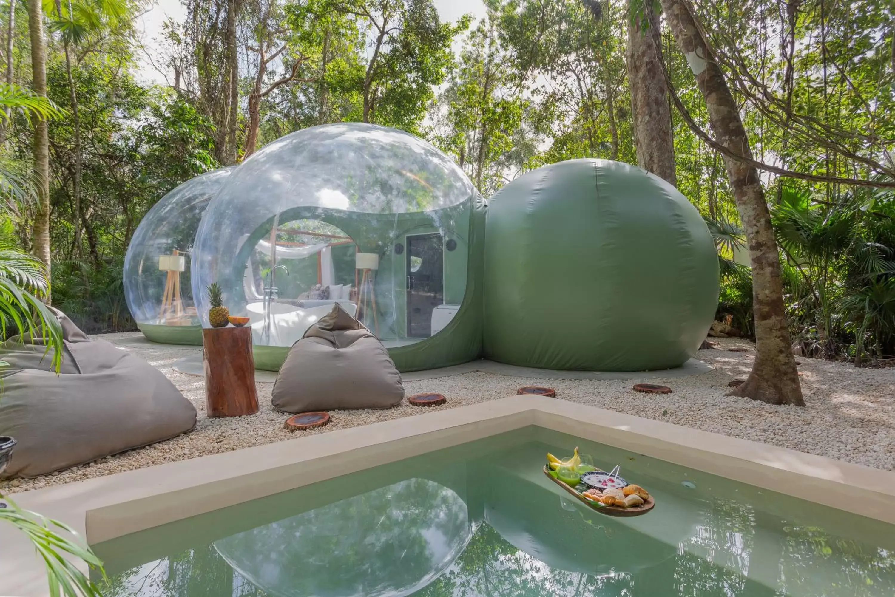 Swimming Pool in Oom Bubble Boutique Riviera Cancun