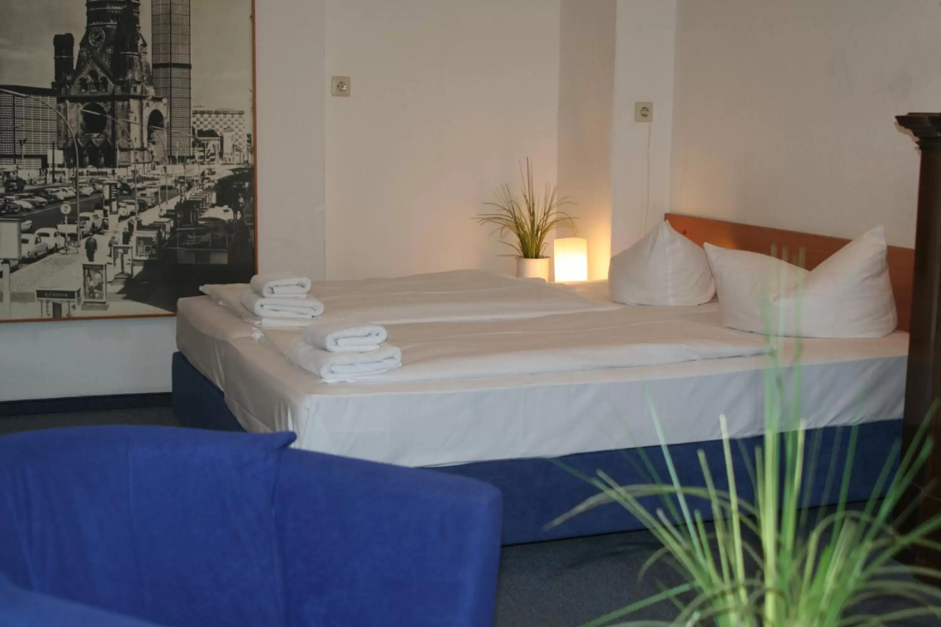 Bed in Hotel Seifert Berlin am Kurfürstendamm