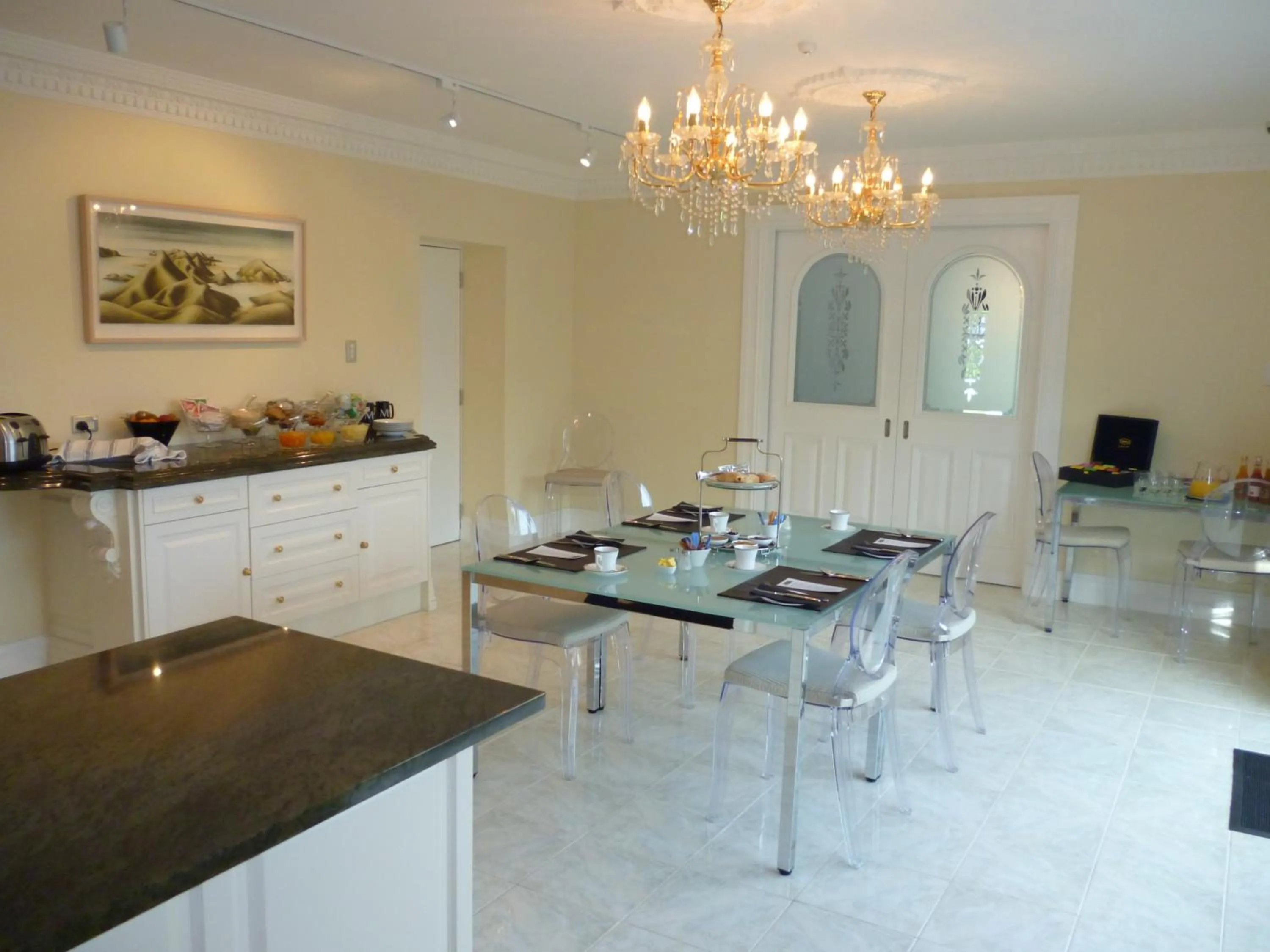 Continental breakfast in Camp Estate by Larnach Castle