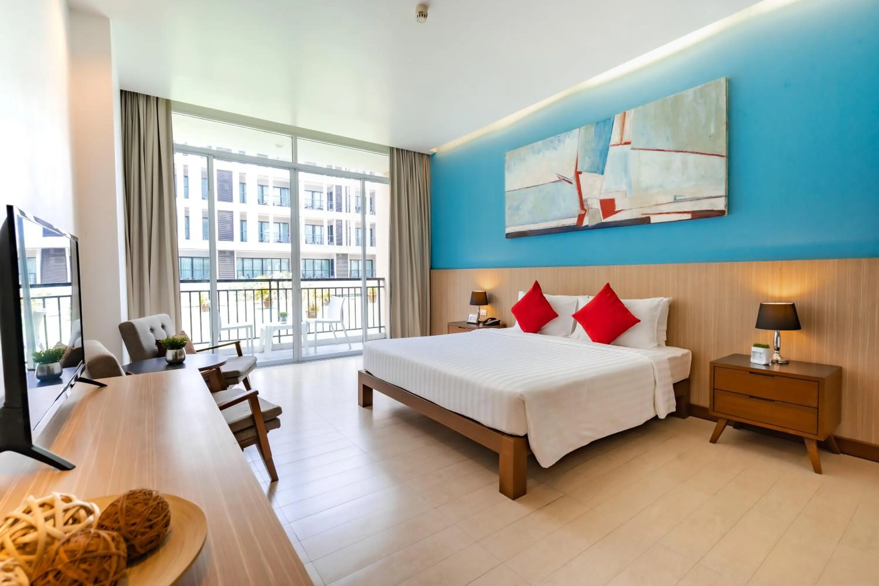 Bed in Hotel J Pattaya