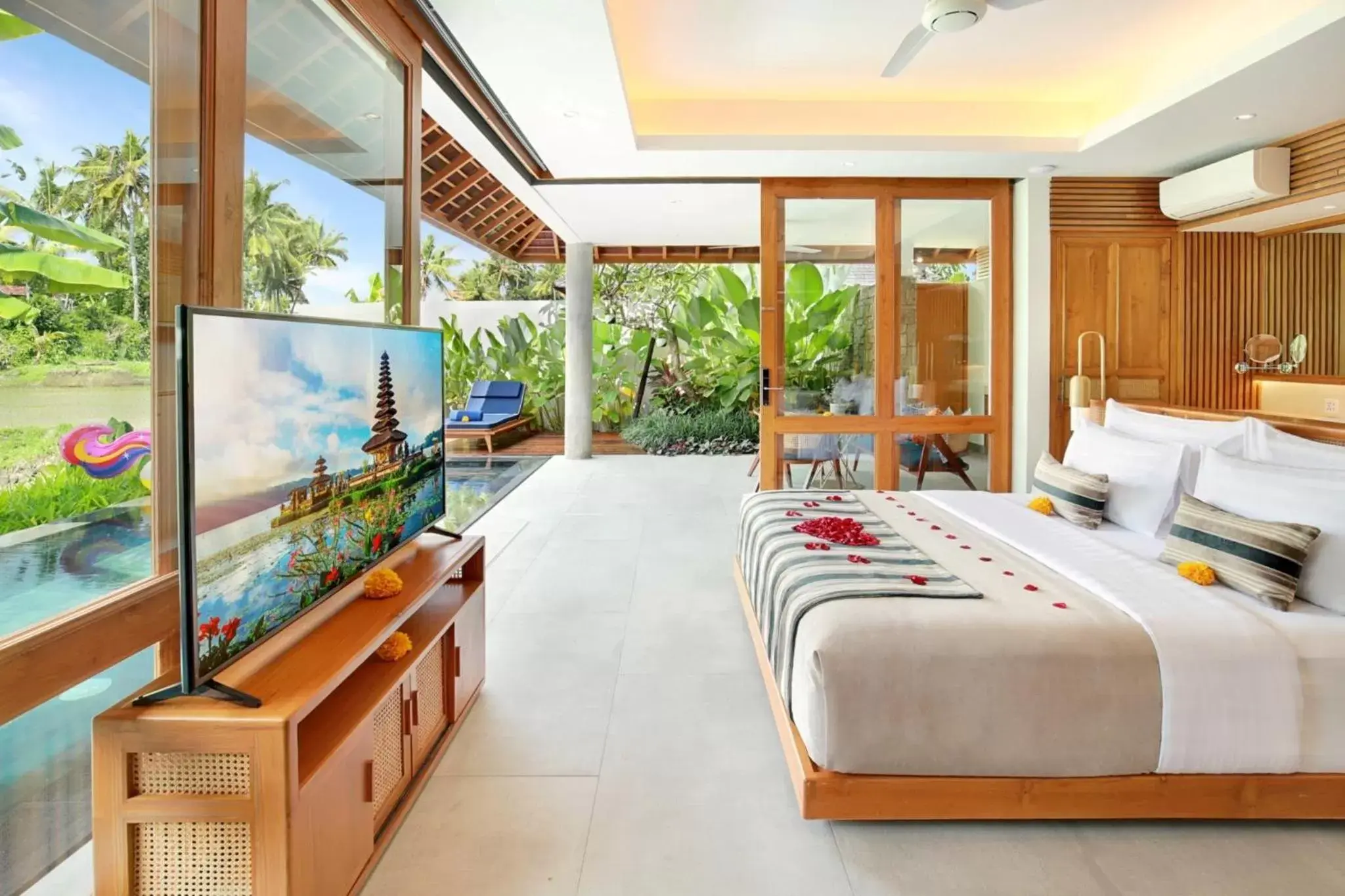 Bed in Kaamala Resort Ubud by Ini Vie Hospitality