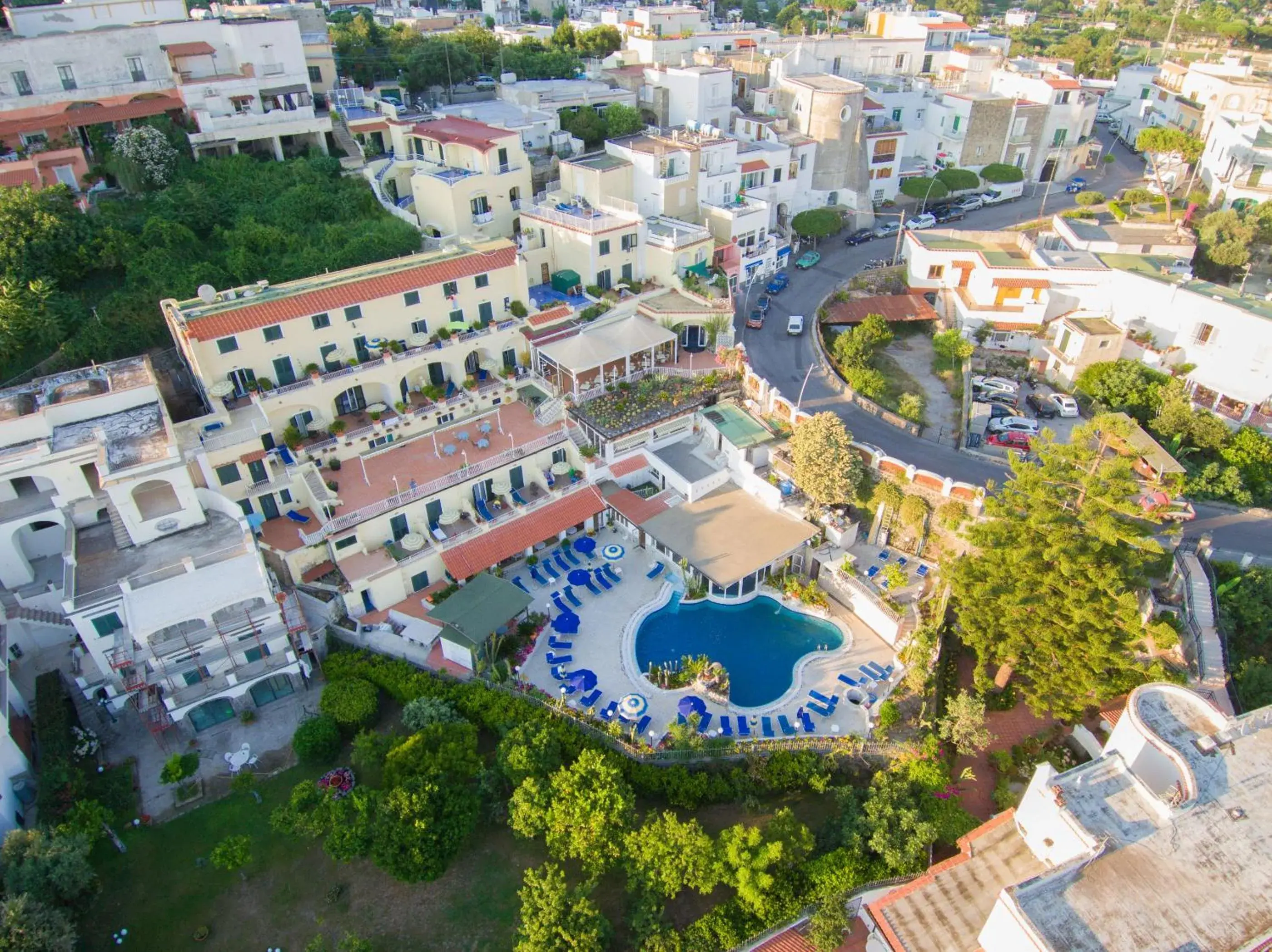 Bird's eye view, Bird's-eye View in Hotel Terme Saint Raphael