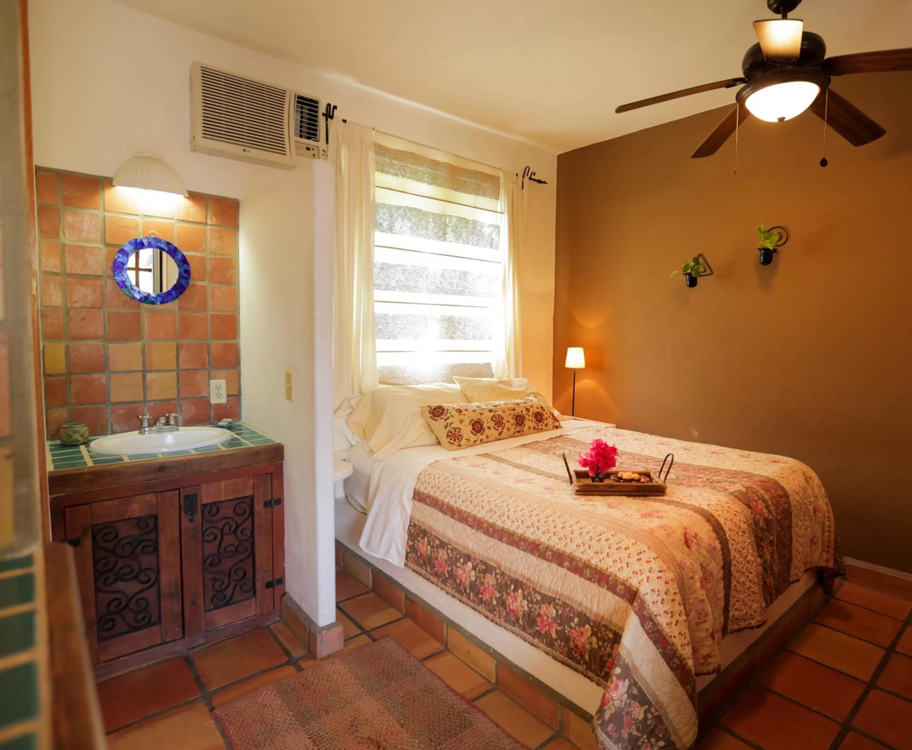 Bed in The Bungalows Hotel