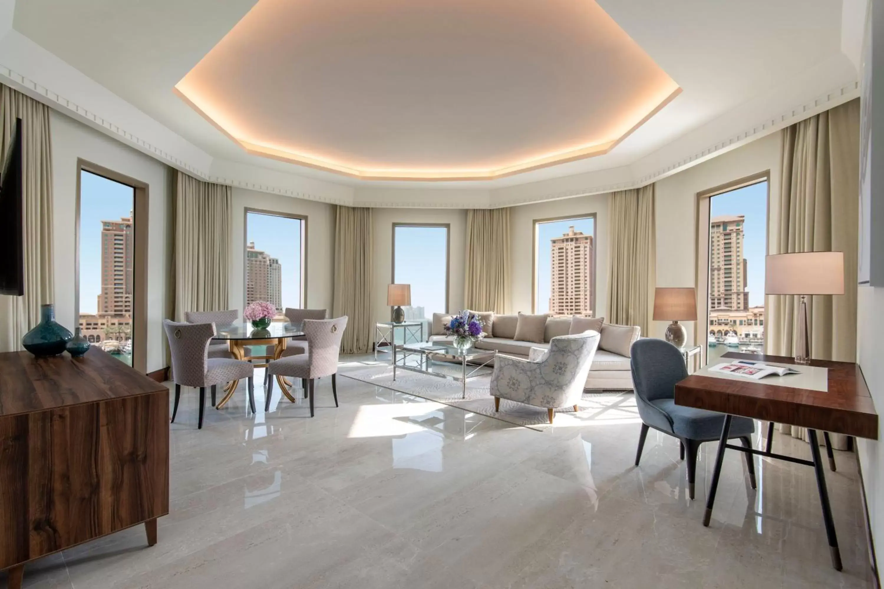 Bedroom, Seating Area in The St Regis Marsa Arabia Island, The Pearl Qatar