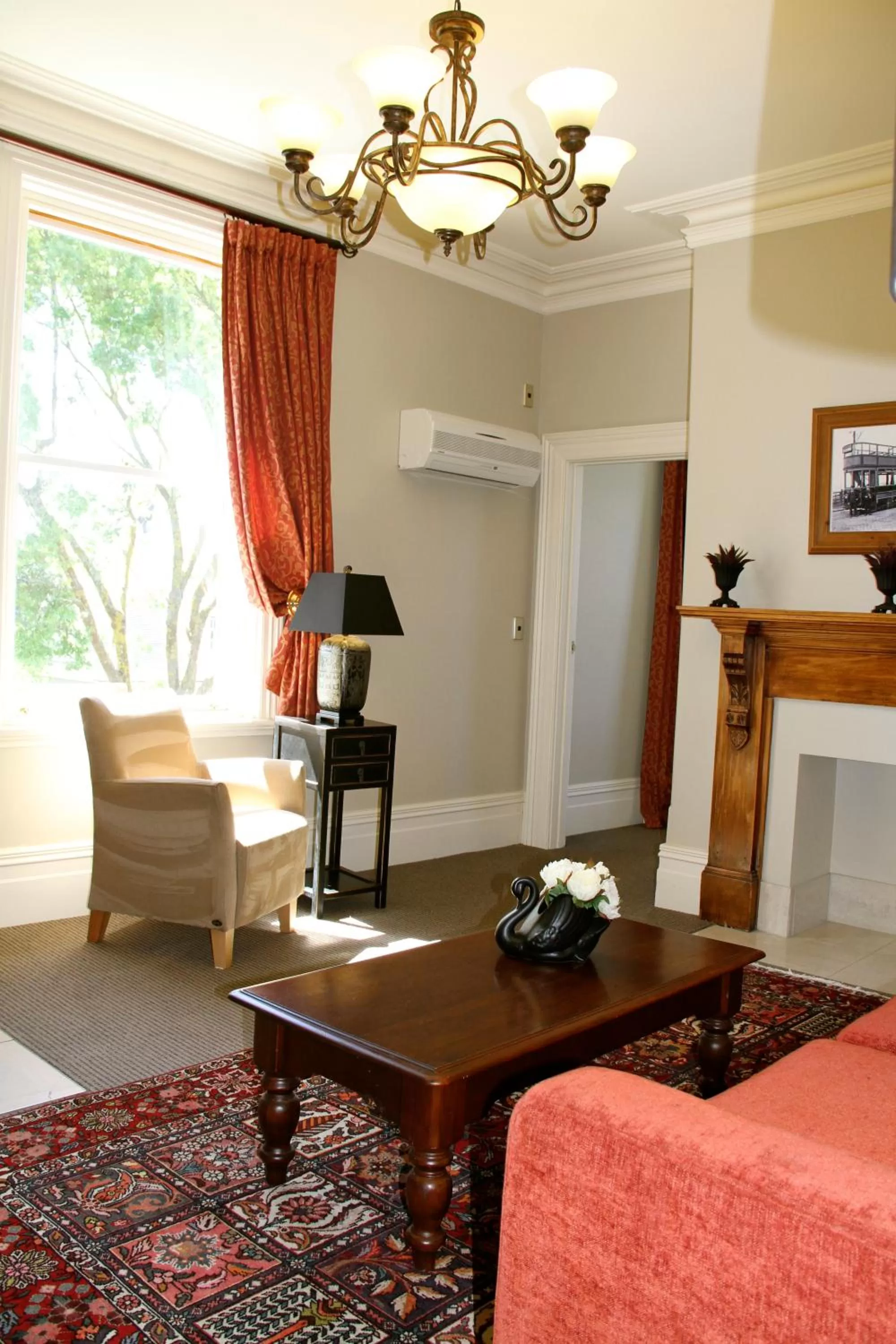 Living room in Merivale Manor