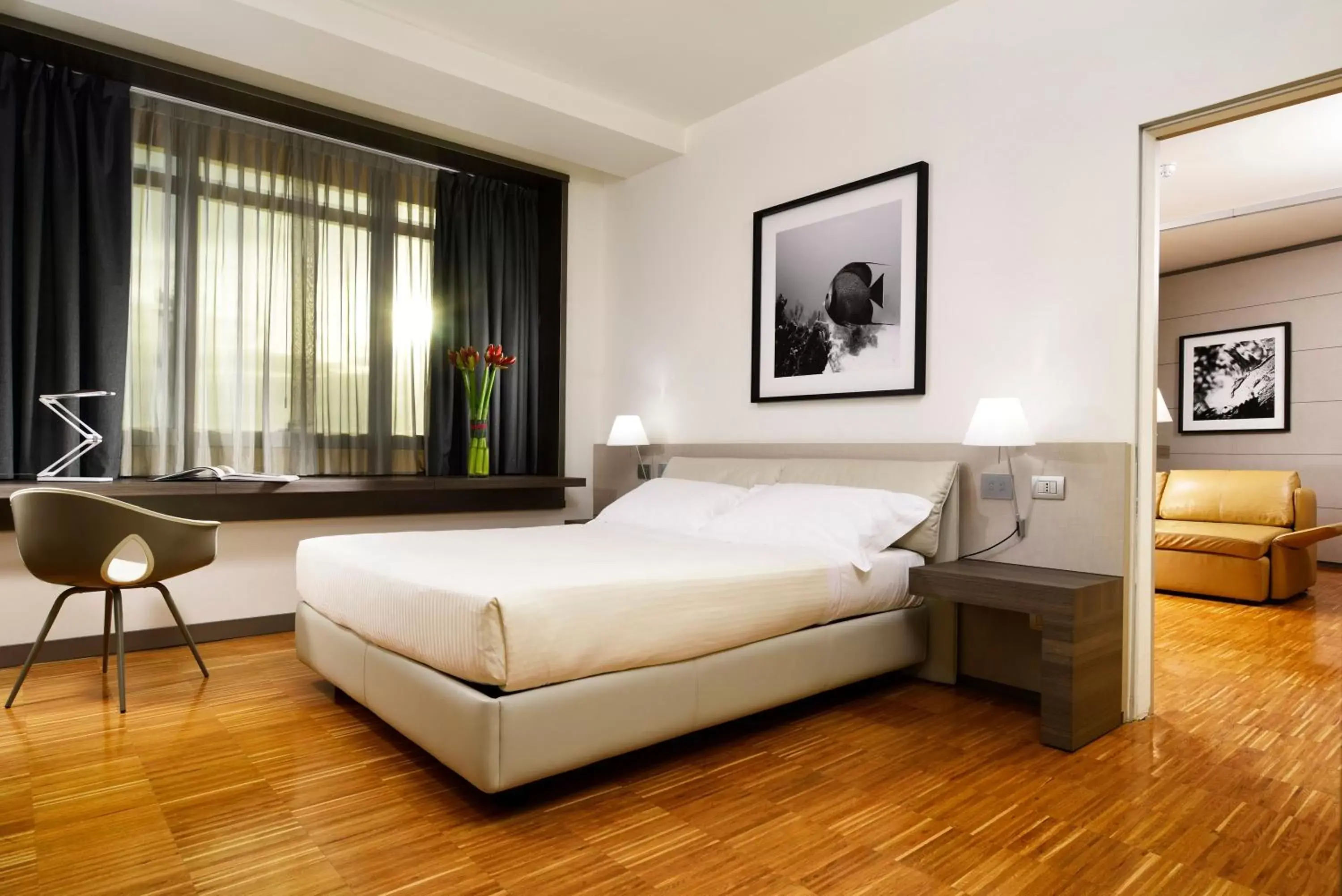 Bedroom, Bed in UNAHOTELS San Vitale Bologna