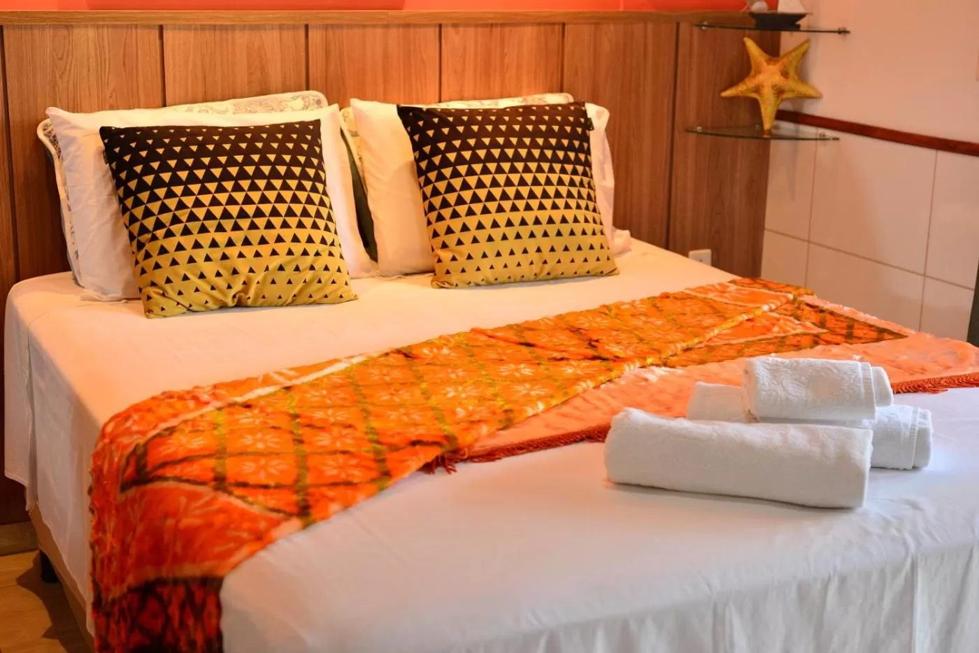 Bed in Pousada Arquipélago