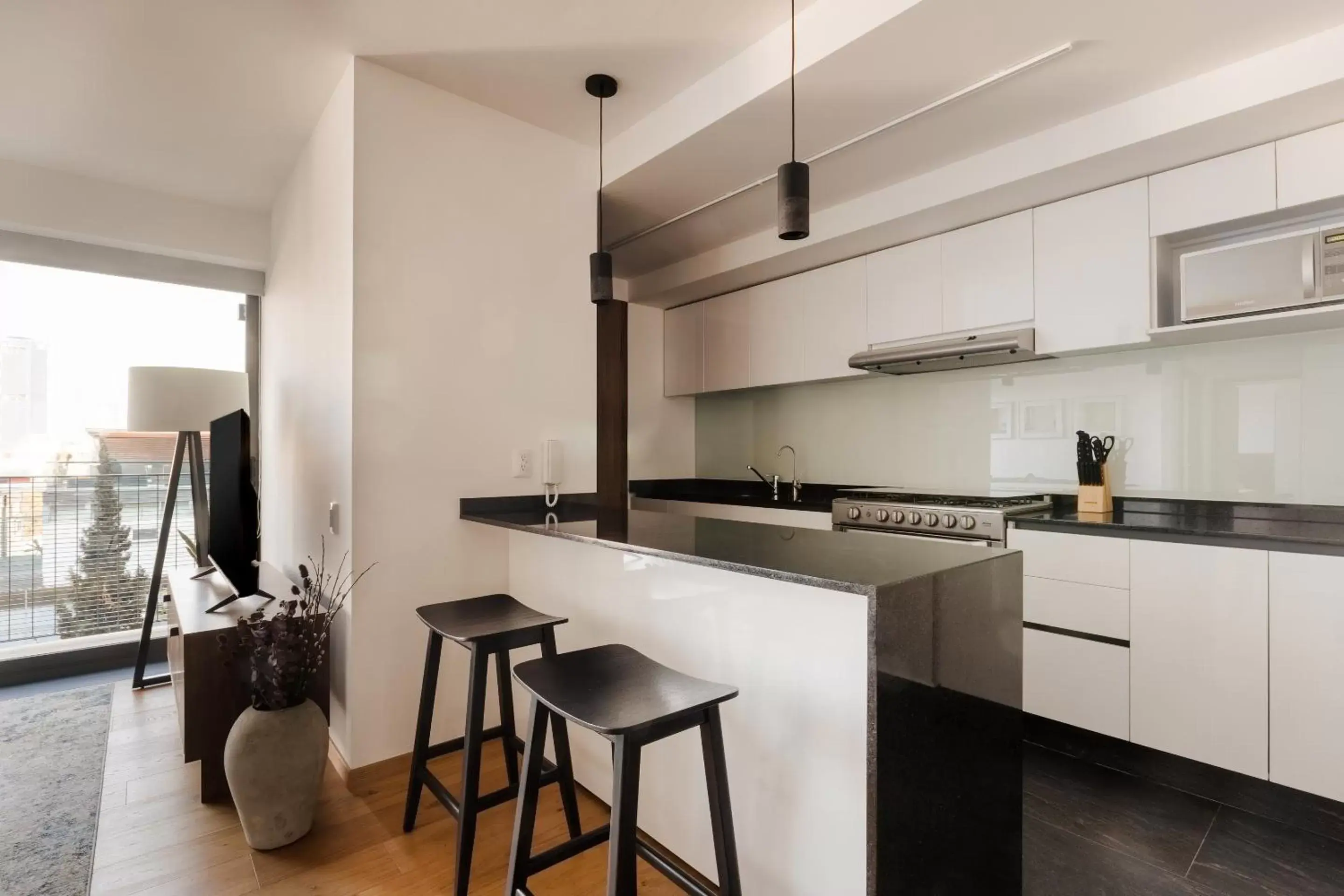 Kitchen/Kitchenette in Sonder at Taman Condesa Apartment