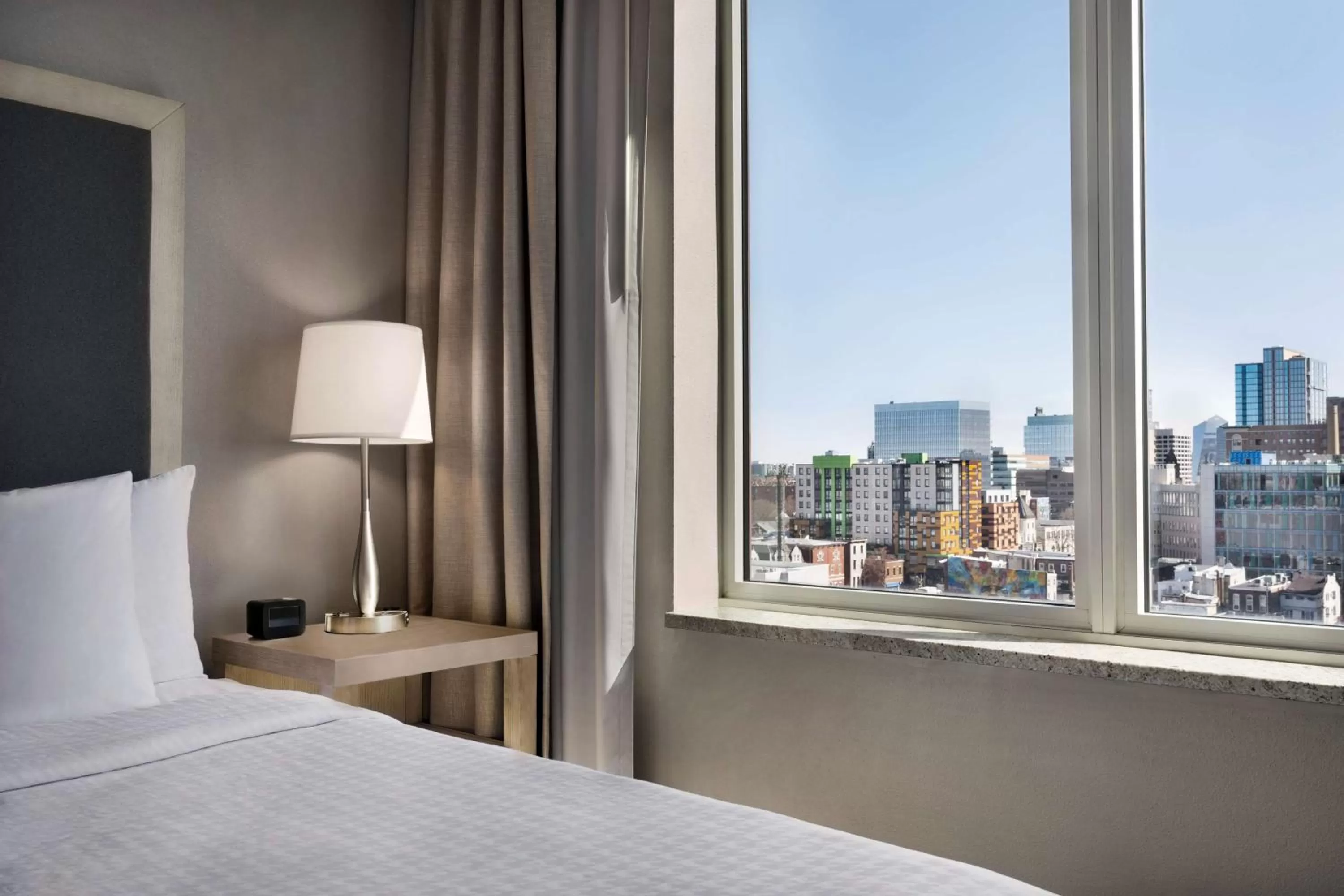 Bed in Homewood Suites University City Philadelphia