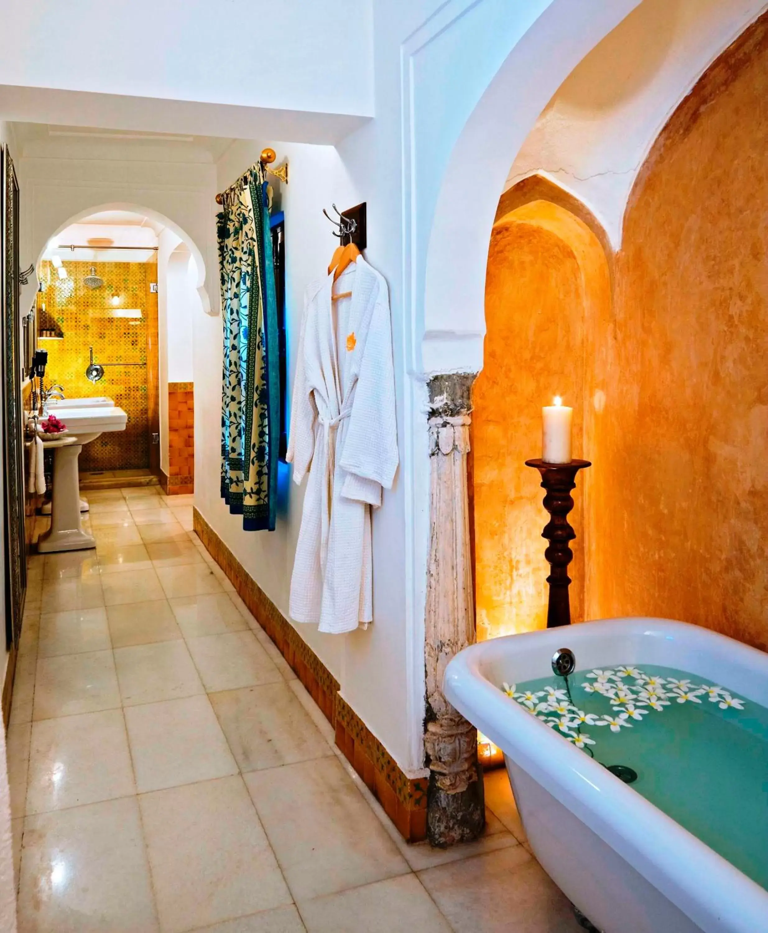 Bathroom in Samode Haveli