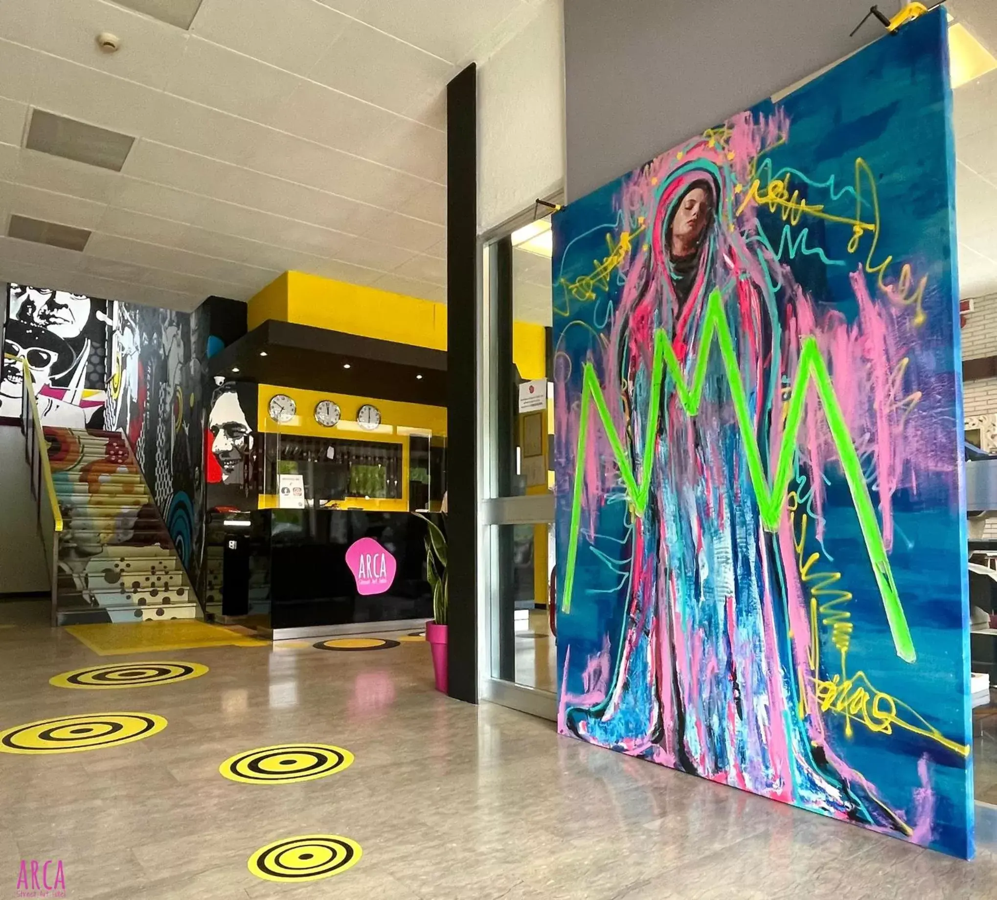 Lobby or reception in LH Hotel Arca Street Art