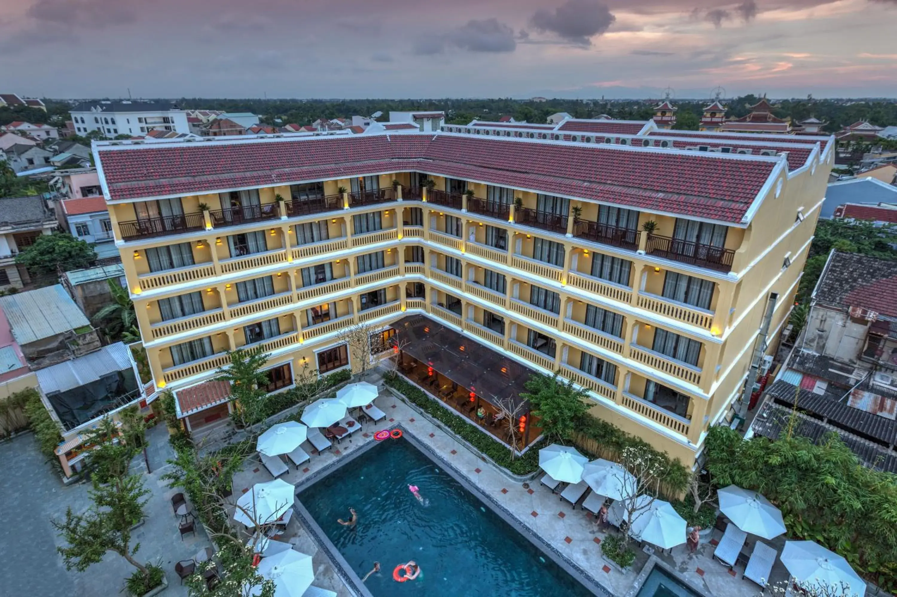 Property building, Bird's-eye View in Hoi An Central Boutique Hotel & Spa (Little Hoi An Central Boutique Hotel & Spa)