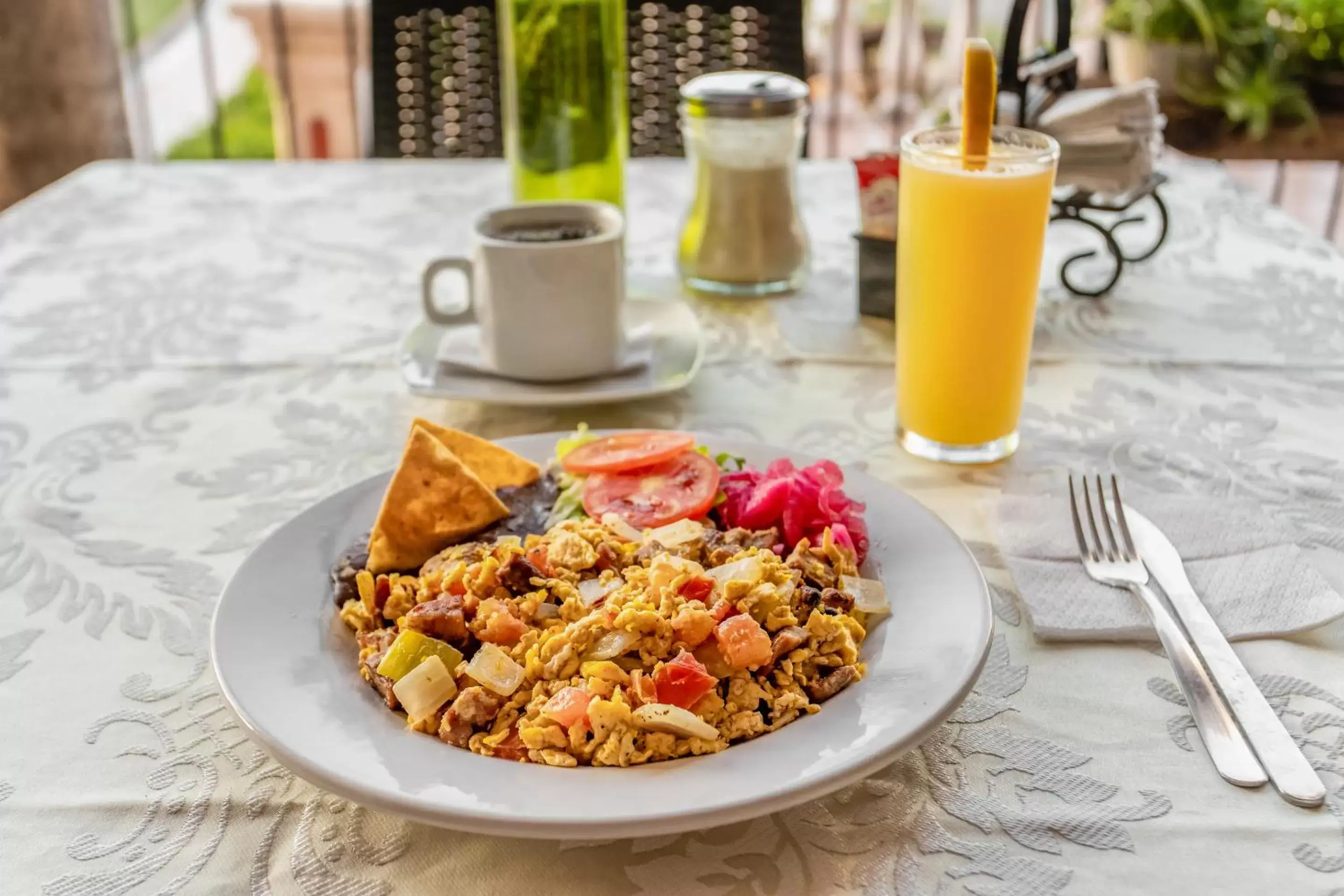 Buffet breakfast in Hotel Hacienda Sánchez