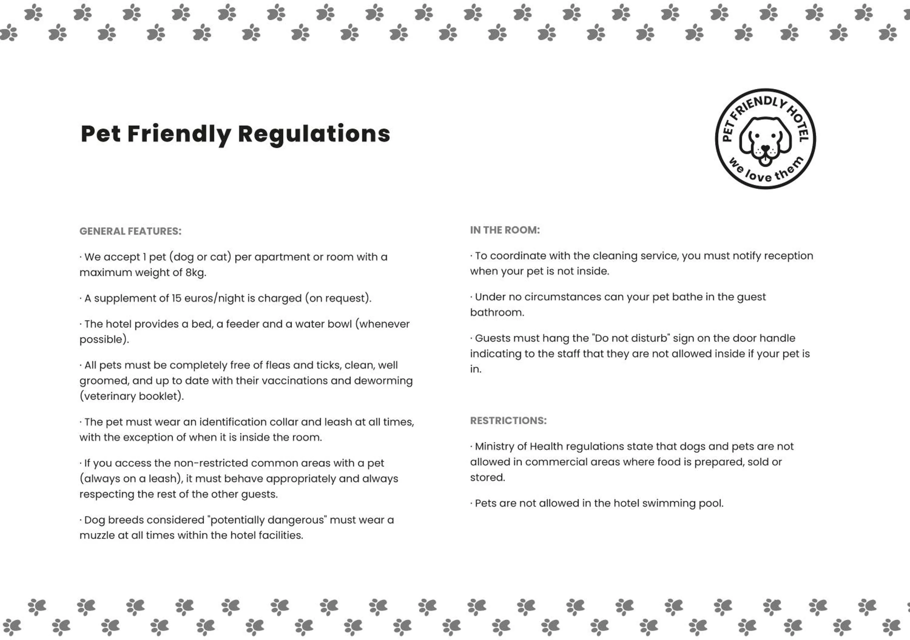 Pets in Checkin Concordia Playa