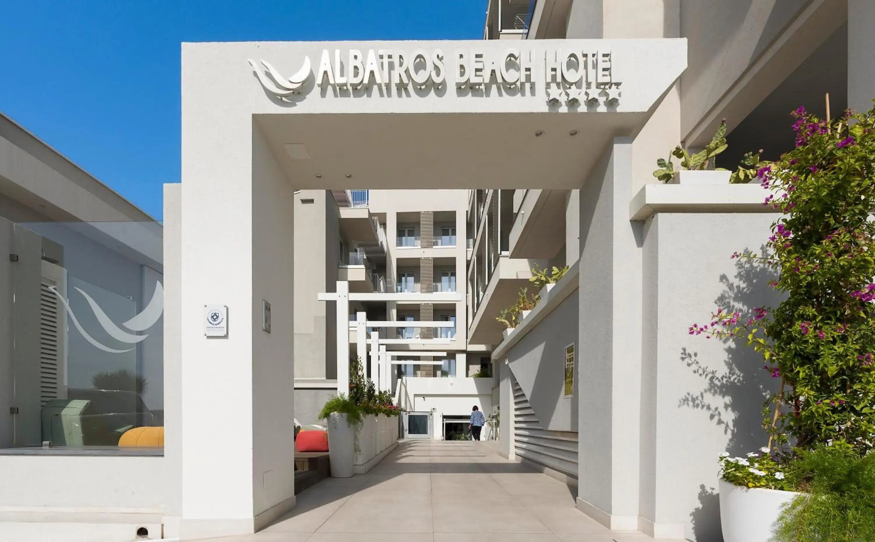 Facade/entrance in Albatros Beach Hotel