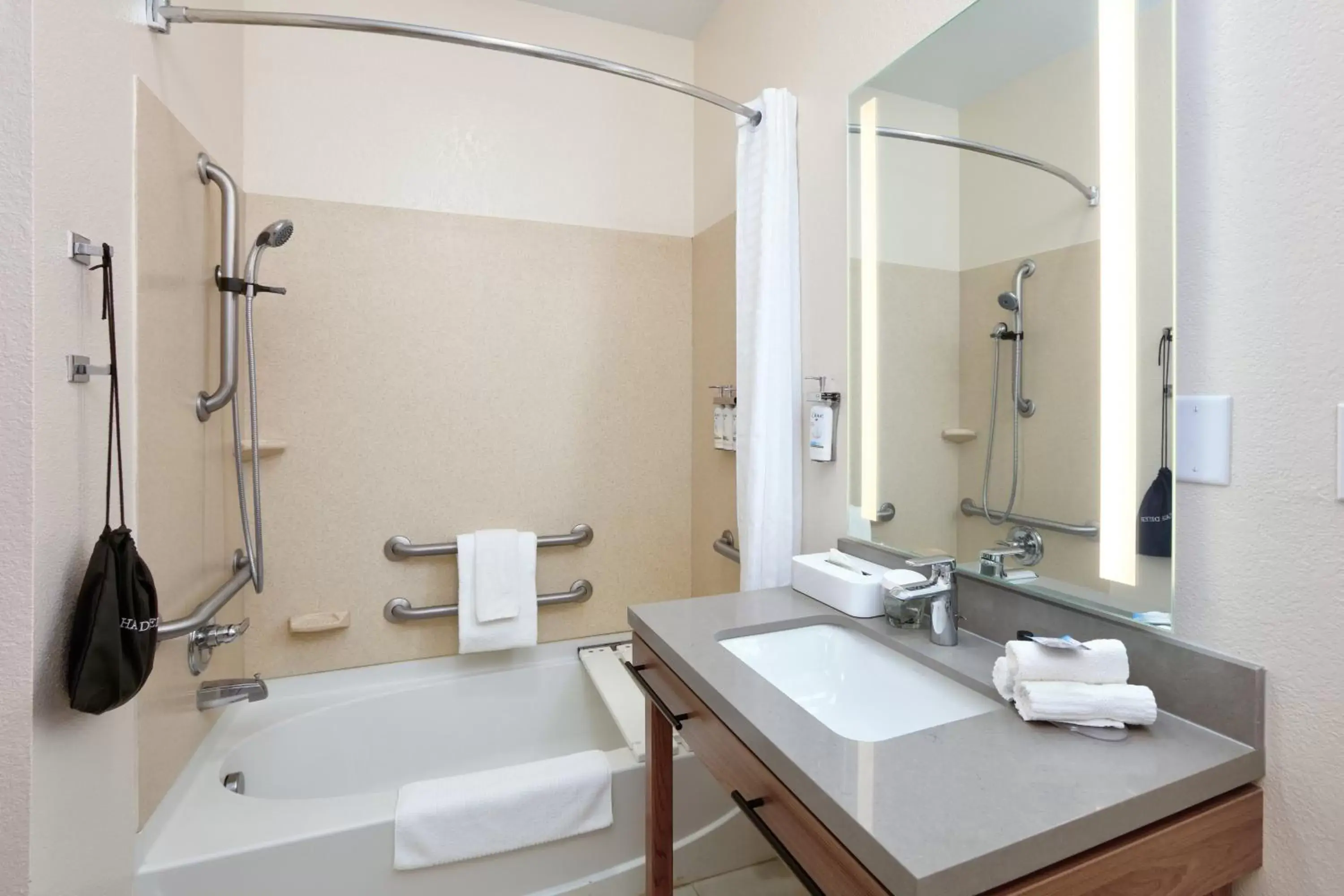 Bathroom in Candlewood Suites Idaho Falls, an IHG Hotel