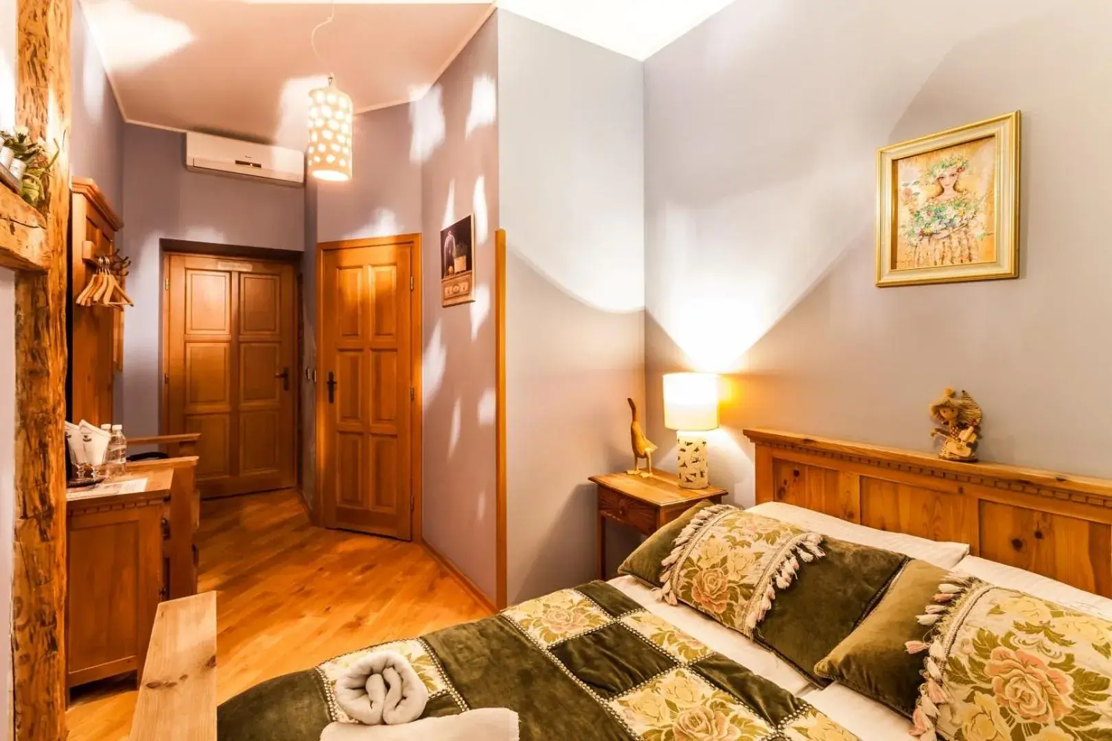 Bed in Aparthotel Oberża Bed in Aparthotel Oberża