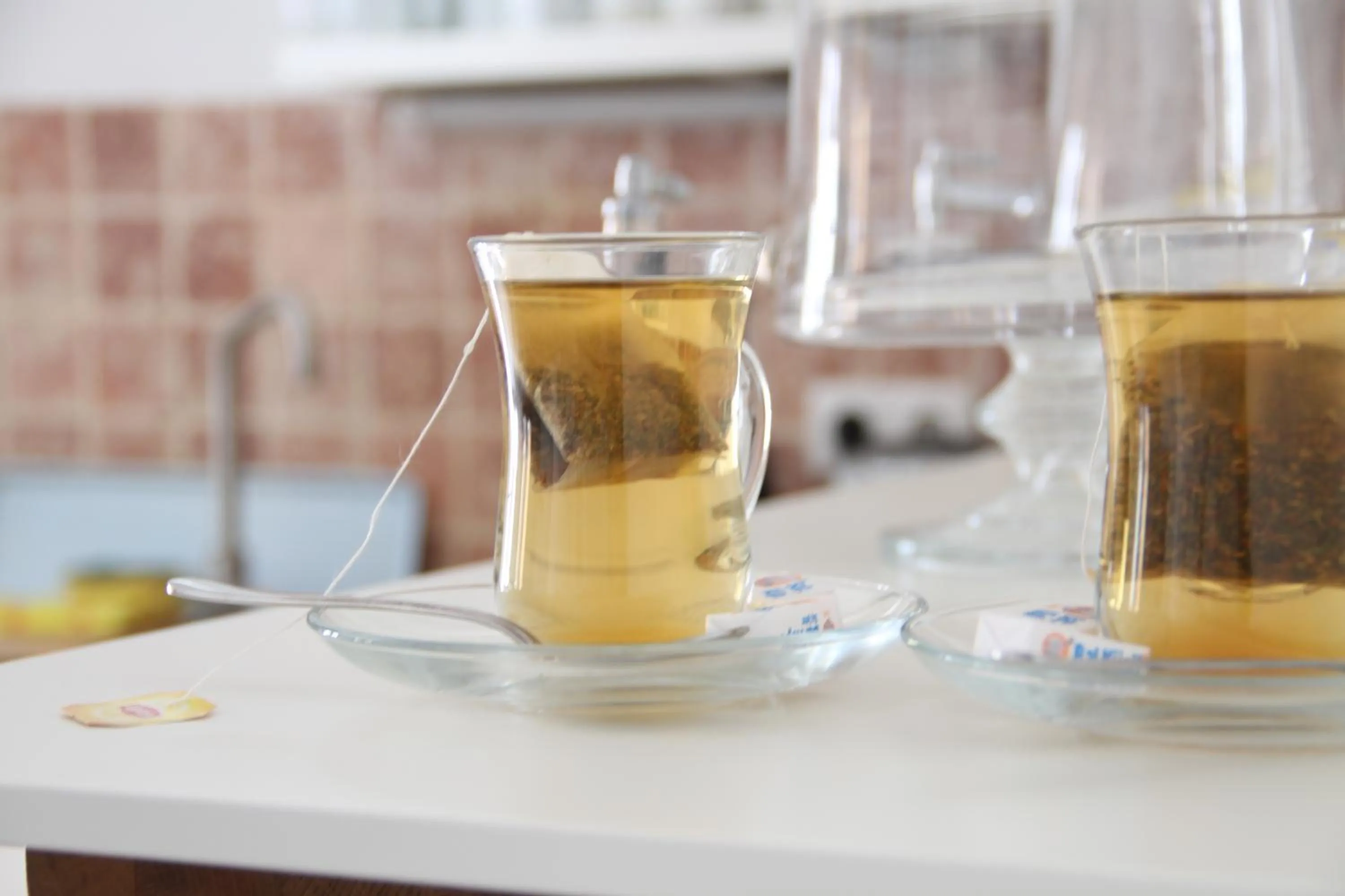 Communal kitchen in Taksim Alya Suites