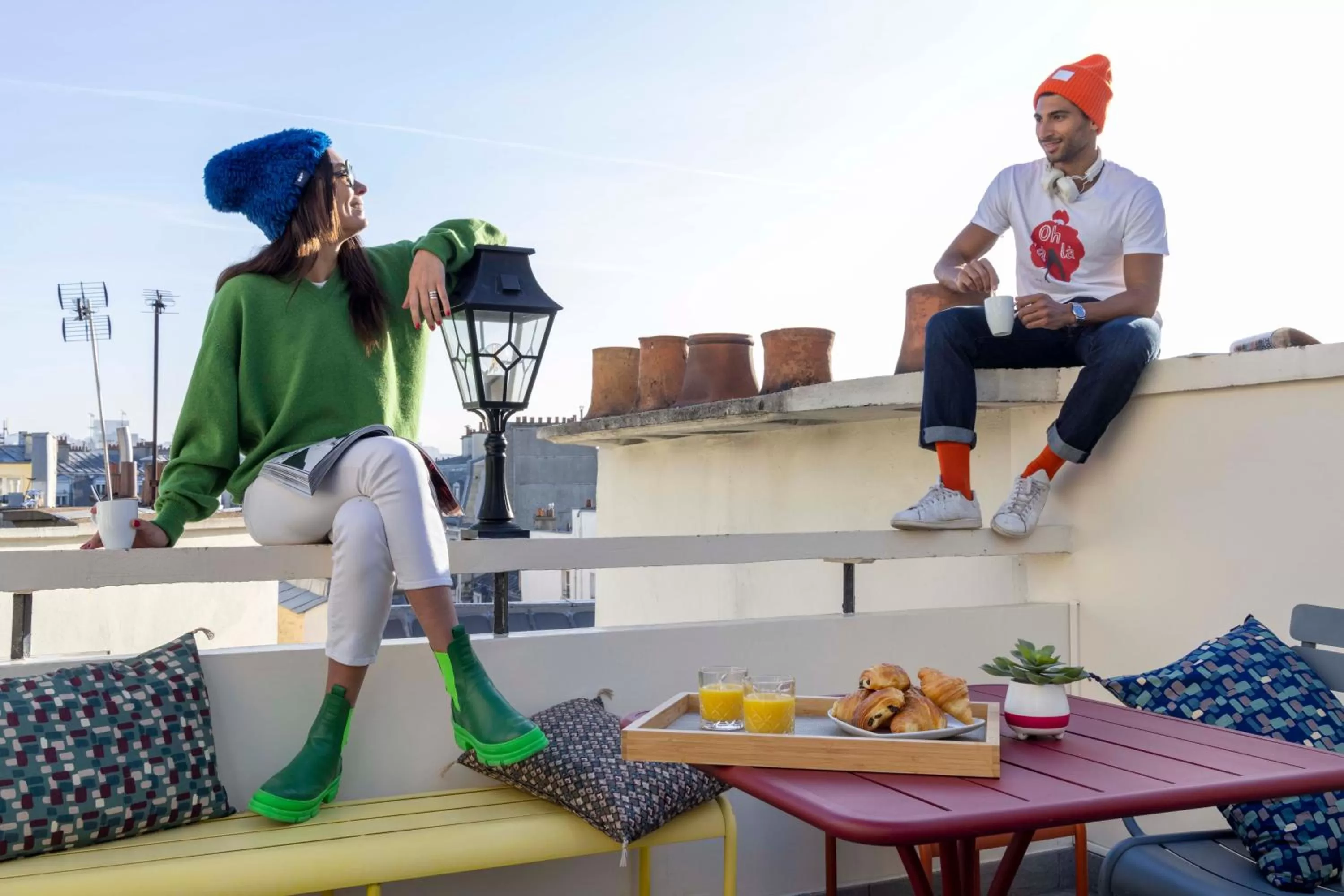 People in Hôtel Marais Hôme