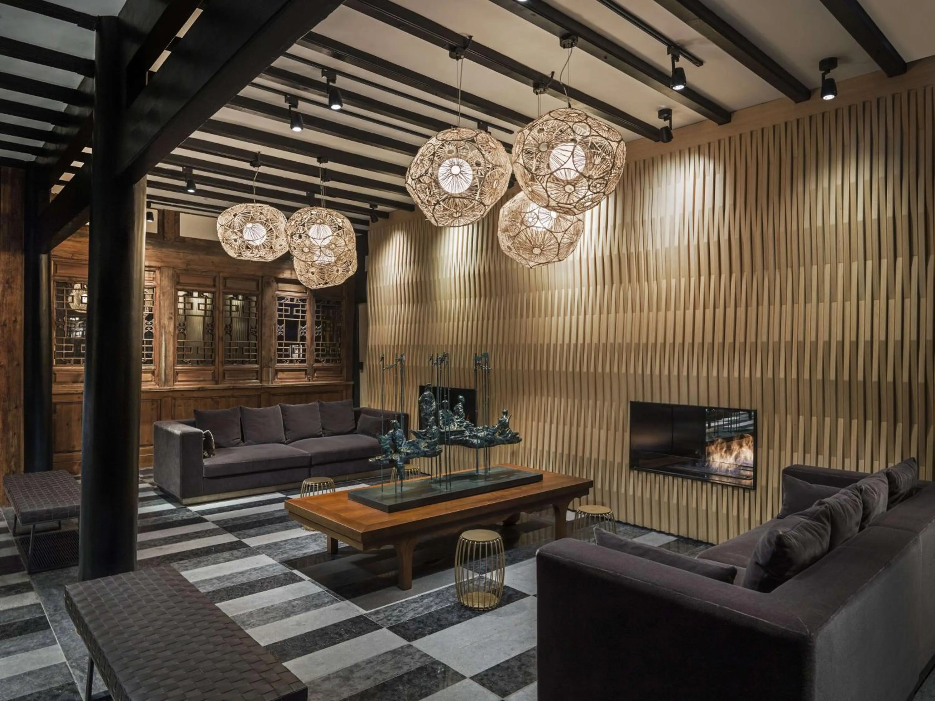 Lobby or reception in The Temple House