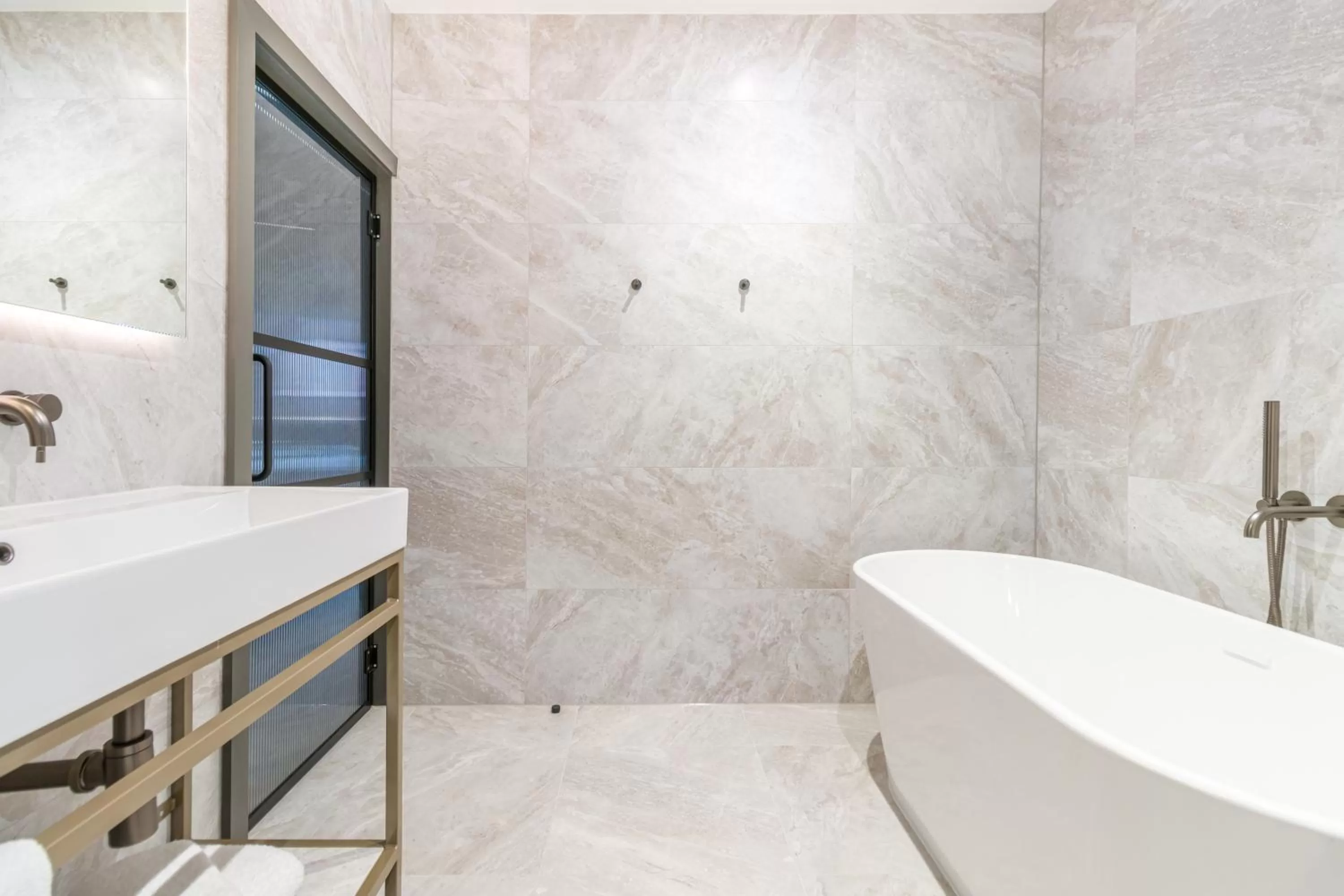 Bathroom in Velvet Hotel Manchester, WorldHotels Crafted