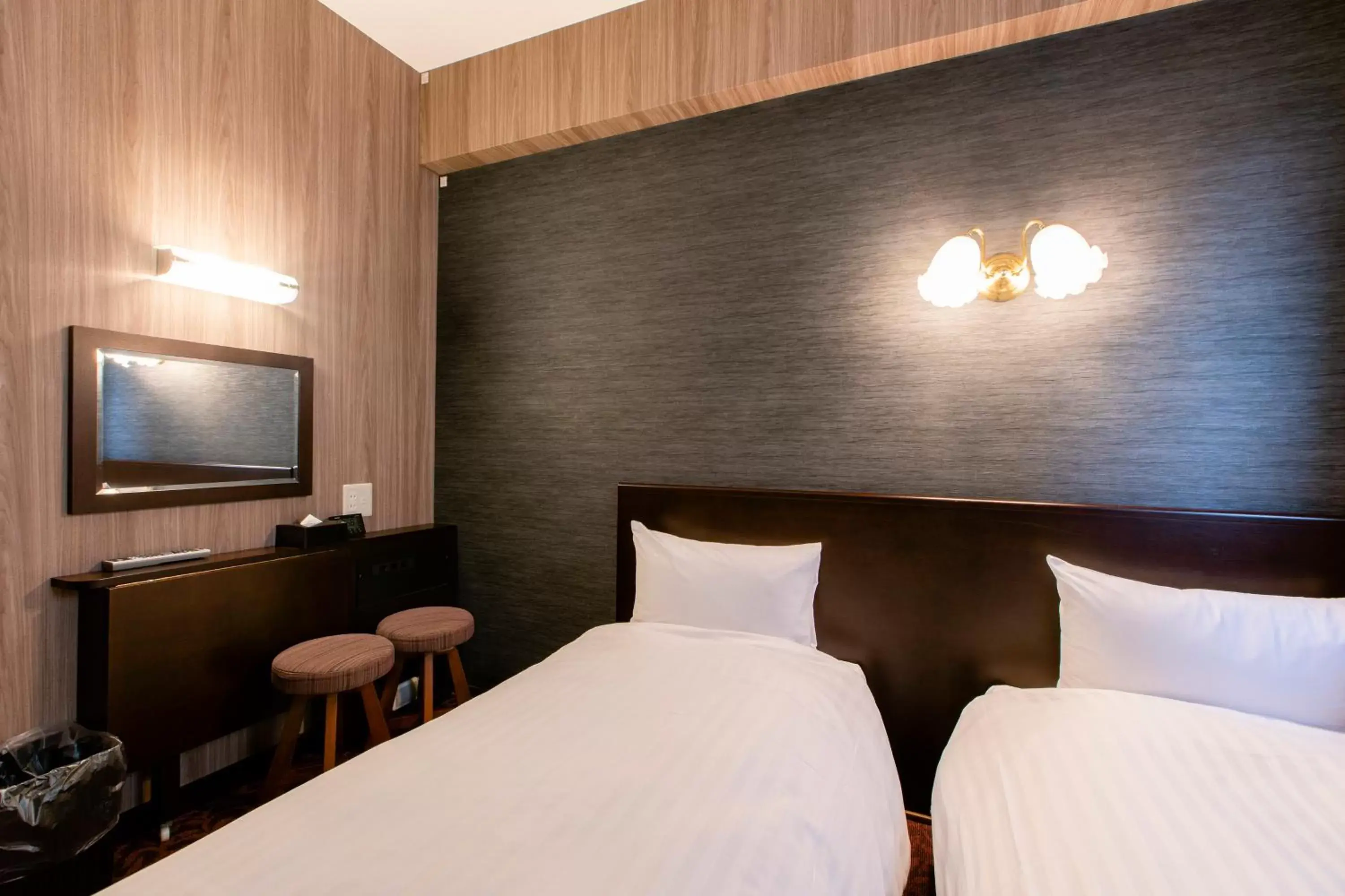 Photo of the whole room, Bed in Hotel Wing International Asahikawa Ekimae