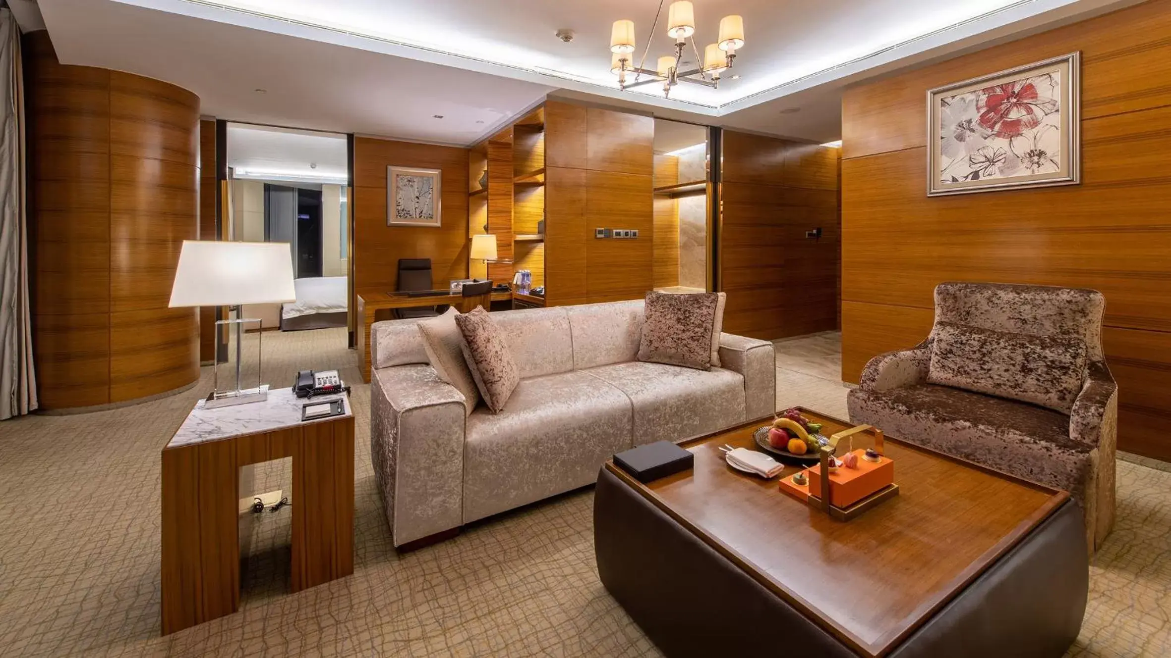 Living room in InterContinental Nanjing by IHG Living room in InterContinental Nanjing by IHG