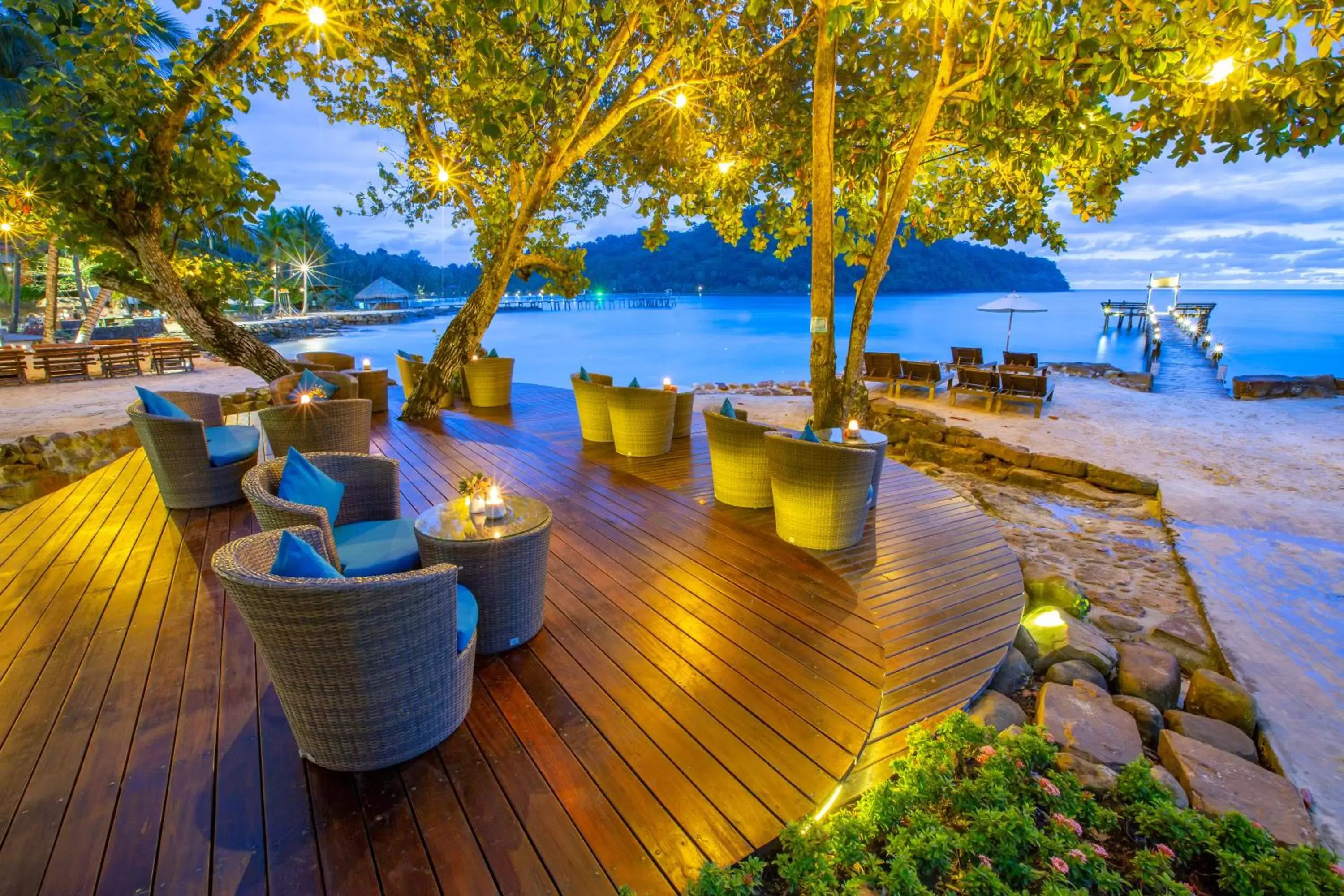 Seating area in The Beach Natural Resort Koh Kood