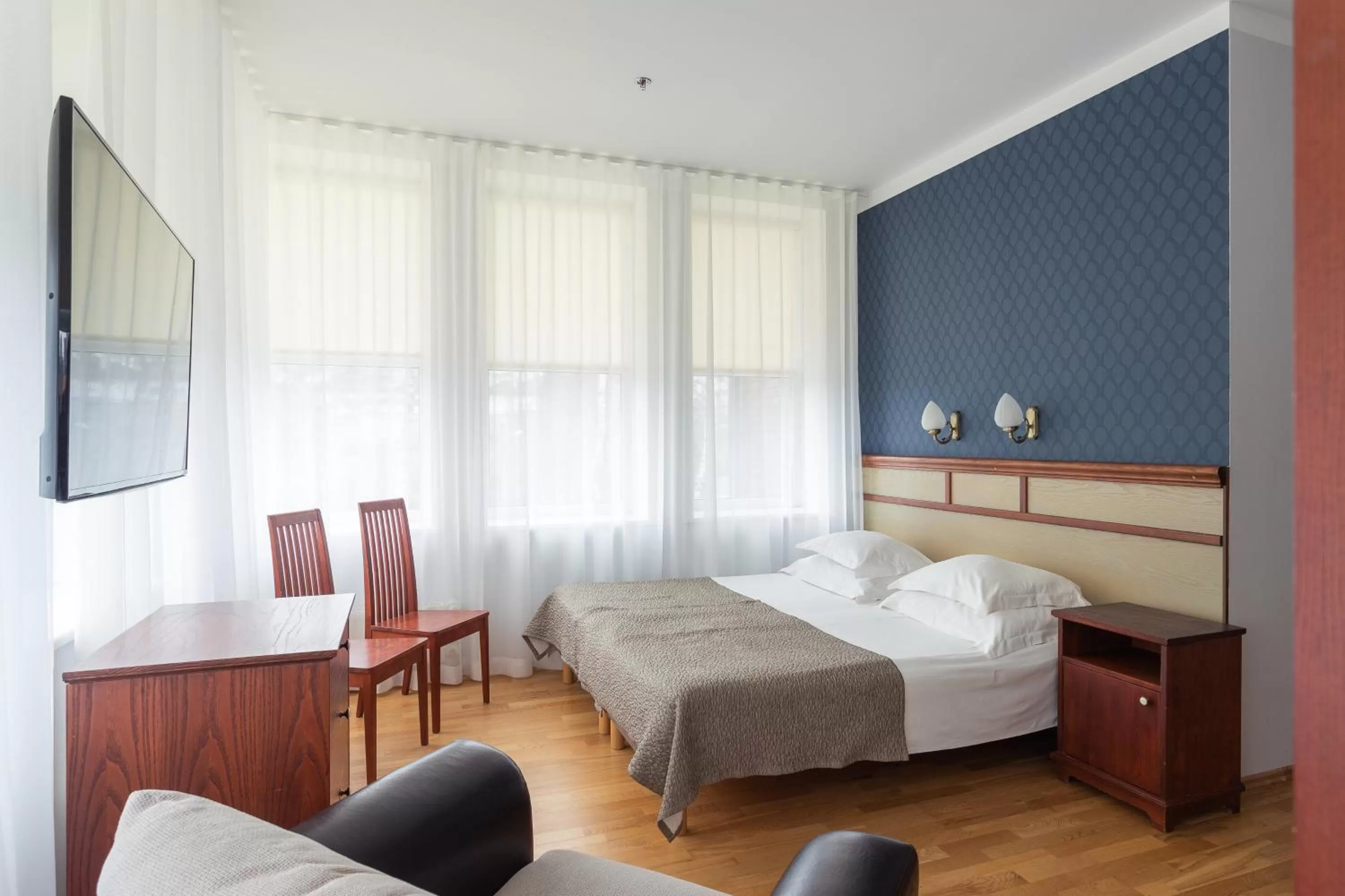 Bed in Hotel Villa Wesset