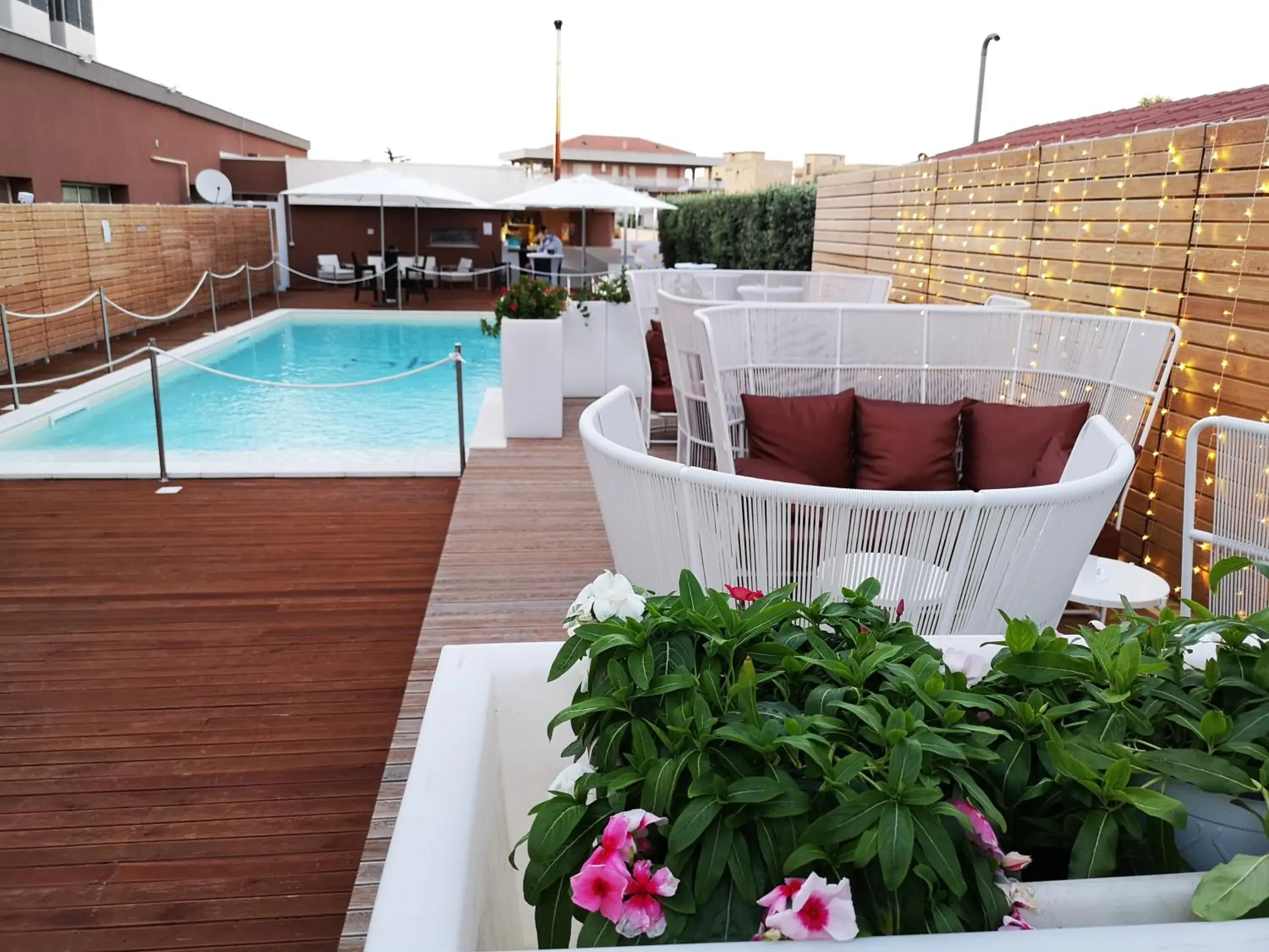 Patio, Swimming Pool in Sicilia Hotel Spa