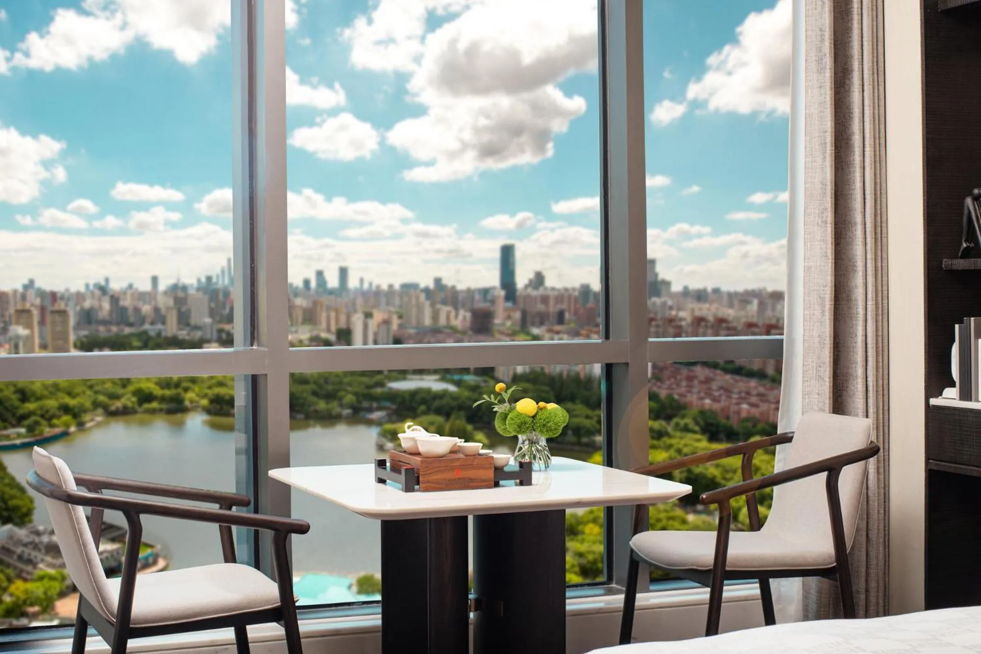 View (from property/room) in HUALUXE Shanghai Changfeng Park - Park Lake View