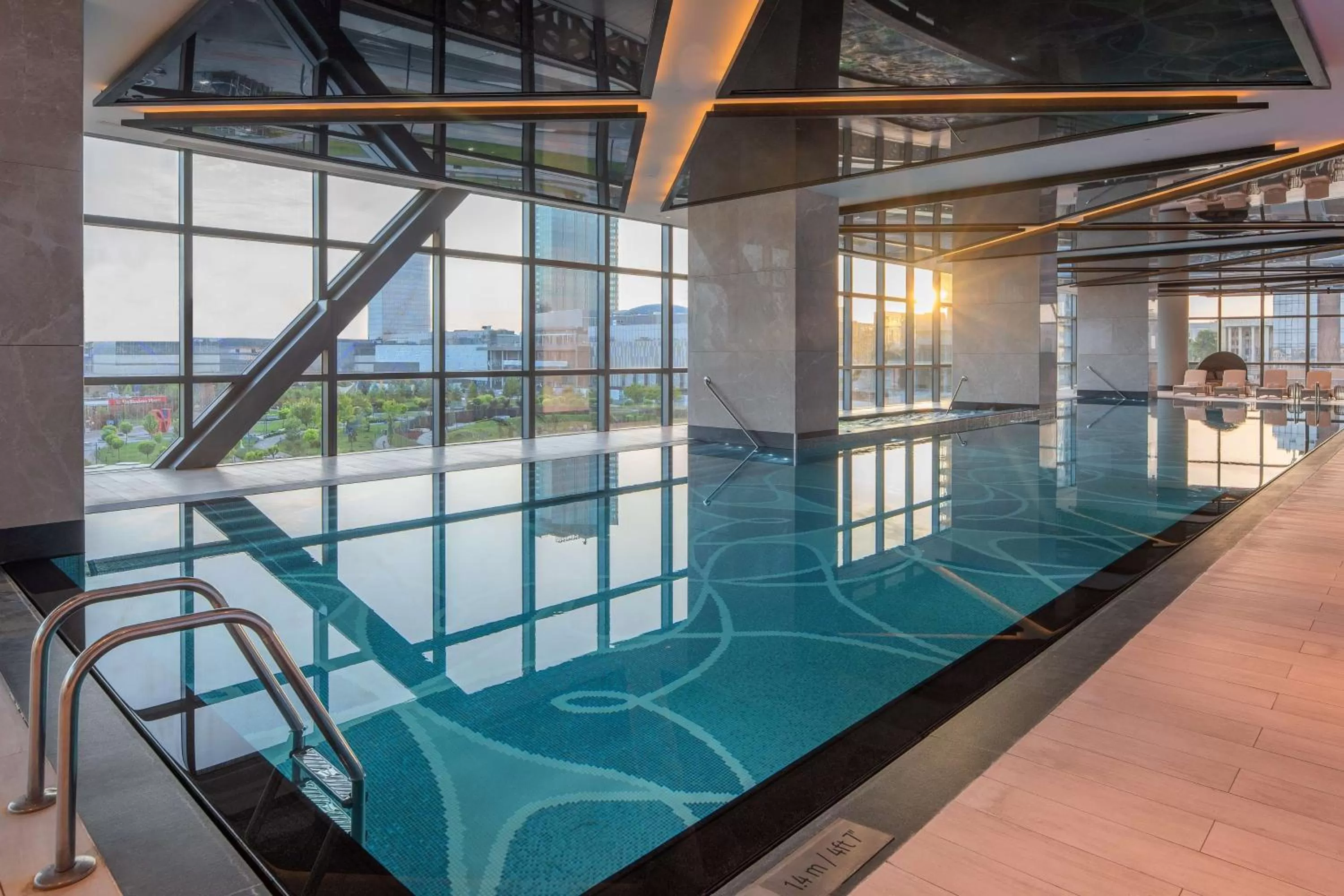 Pool view in Hilton Tashkent City