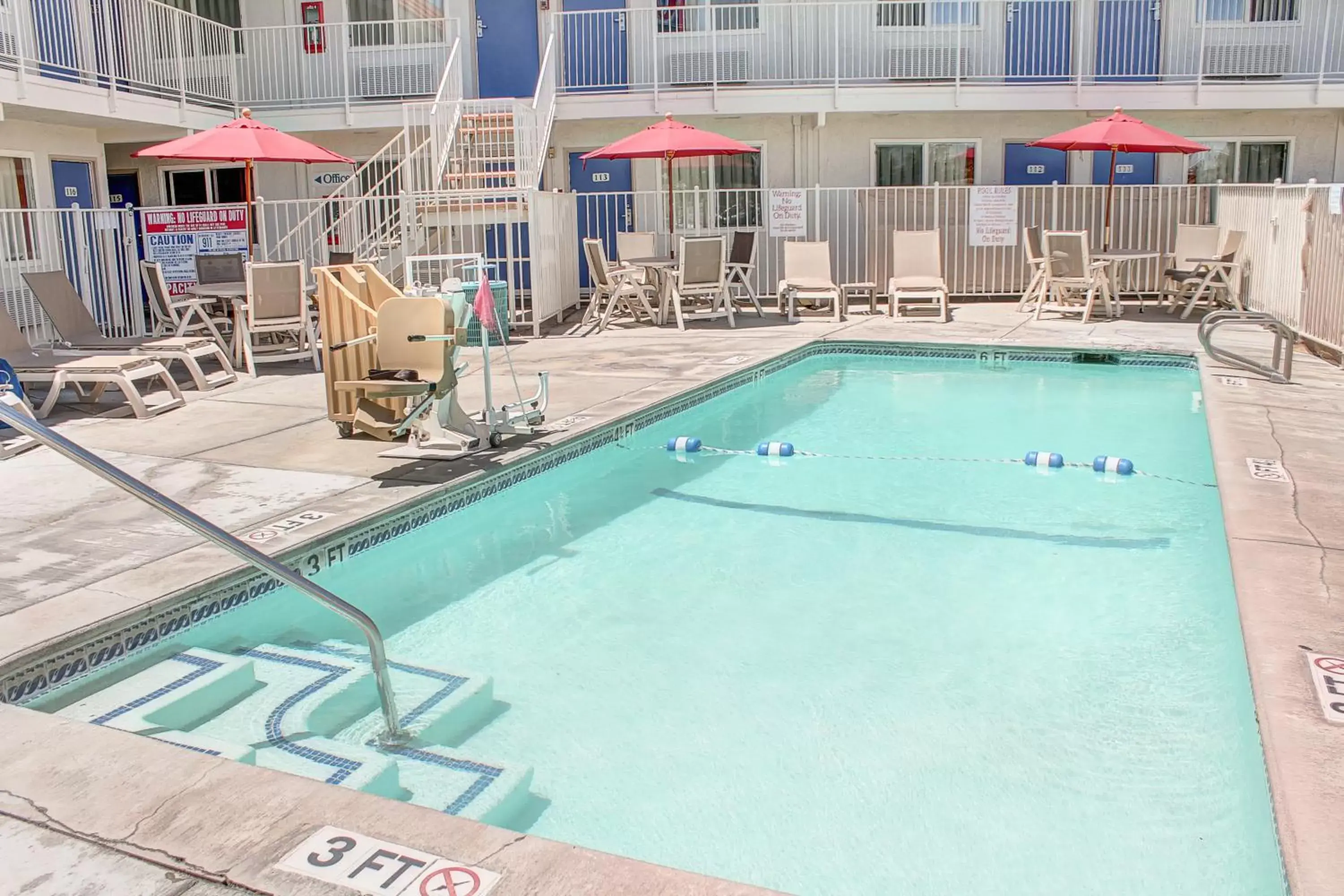 Swimming Pool in Motel 6-Lancaster, CA