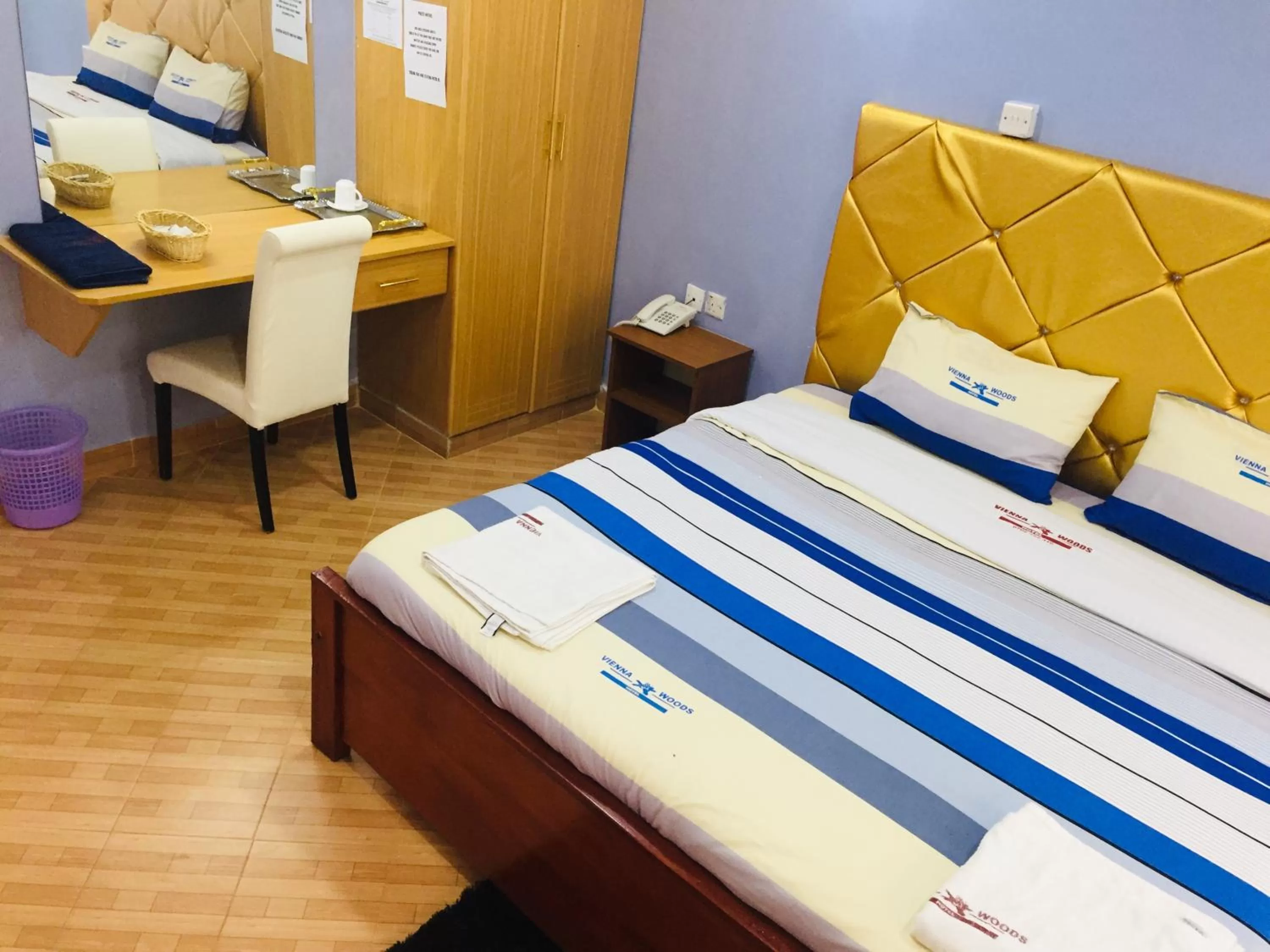 Bed in Vienna Woods Hotel Nakuru