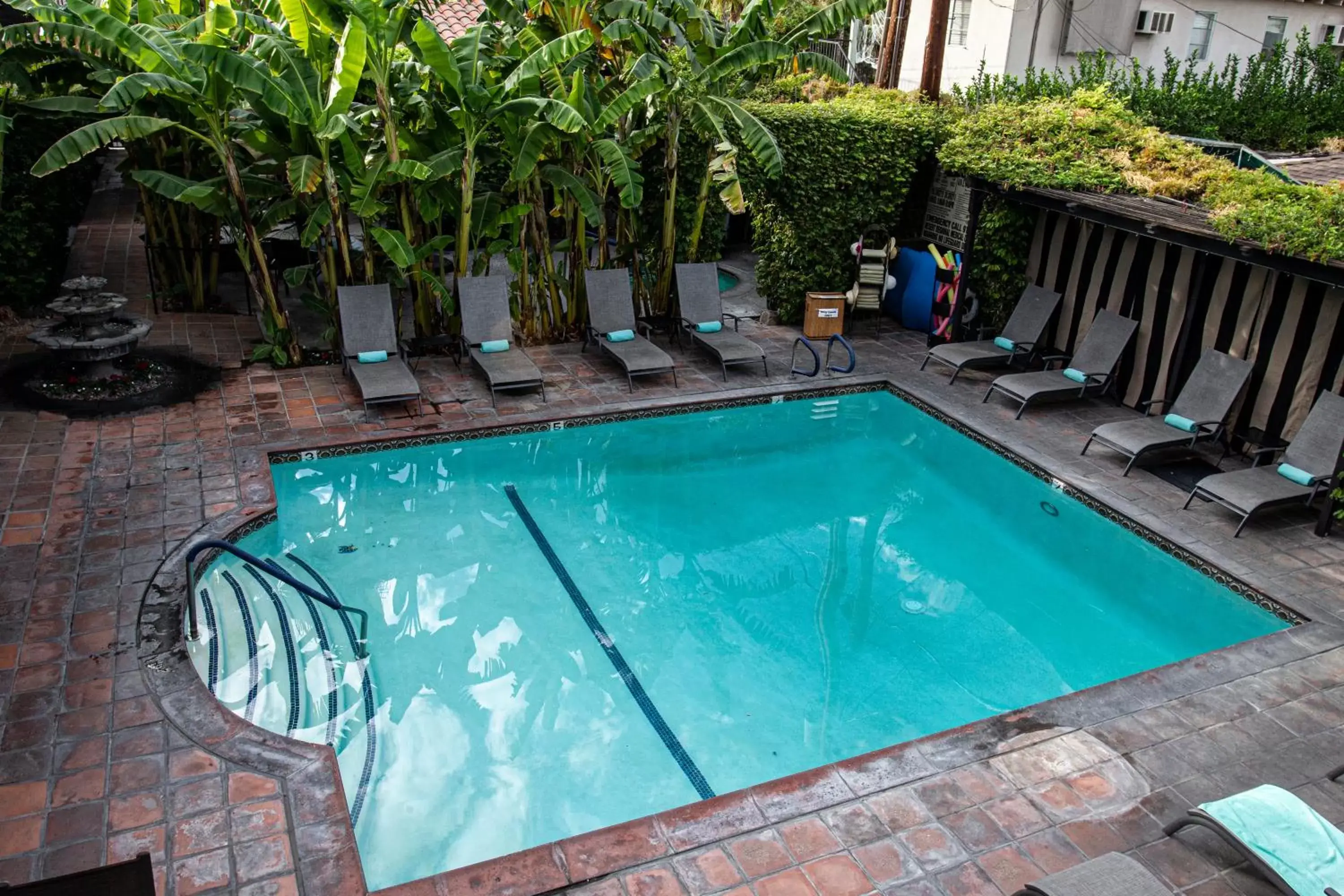 Pool View in Hotel California