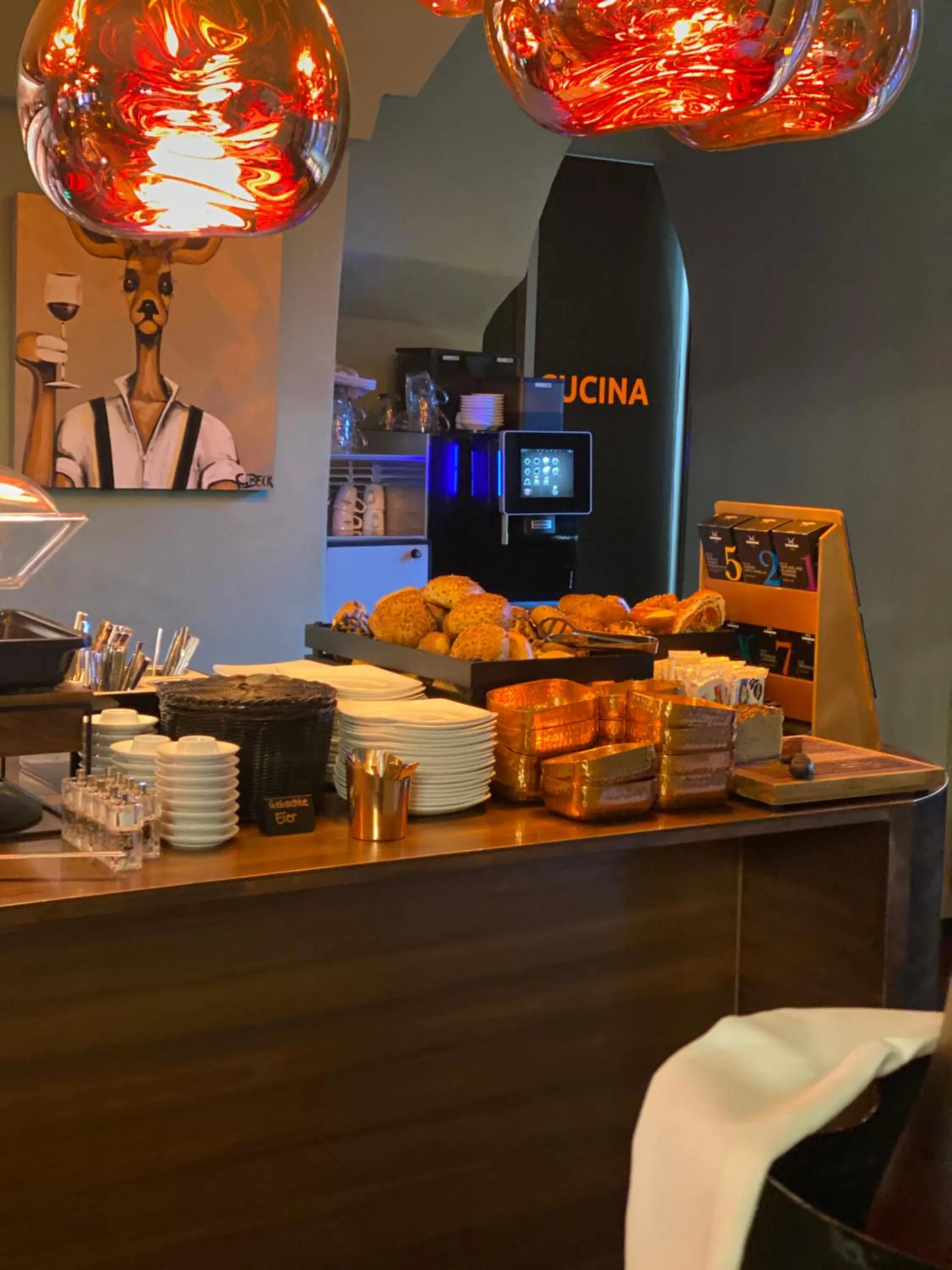 Buffet breakfast in hezelhof hotel