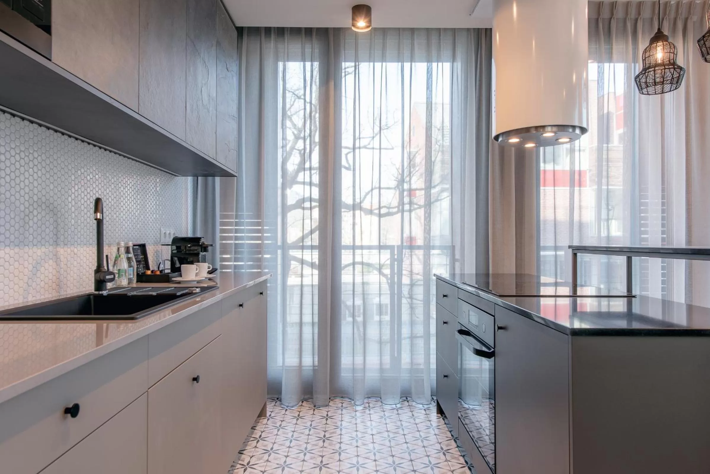 Kitchen or kitchenette in EXCLUSIVE Aparthotel MARINA