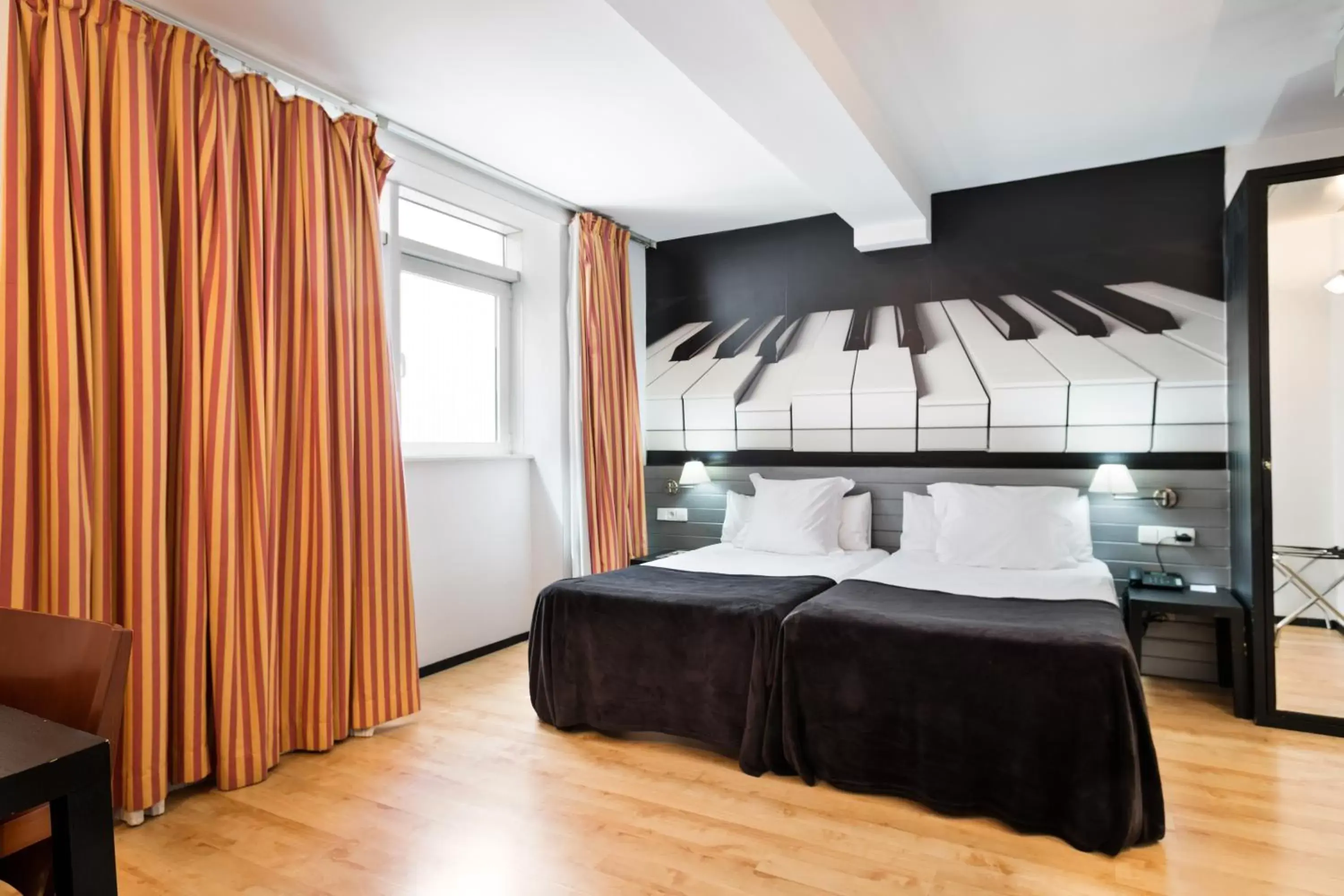 Bed in Abba Jazz Hotel Vitoria