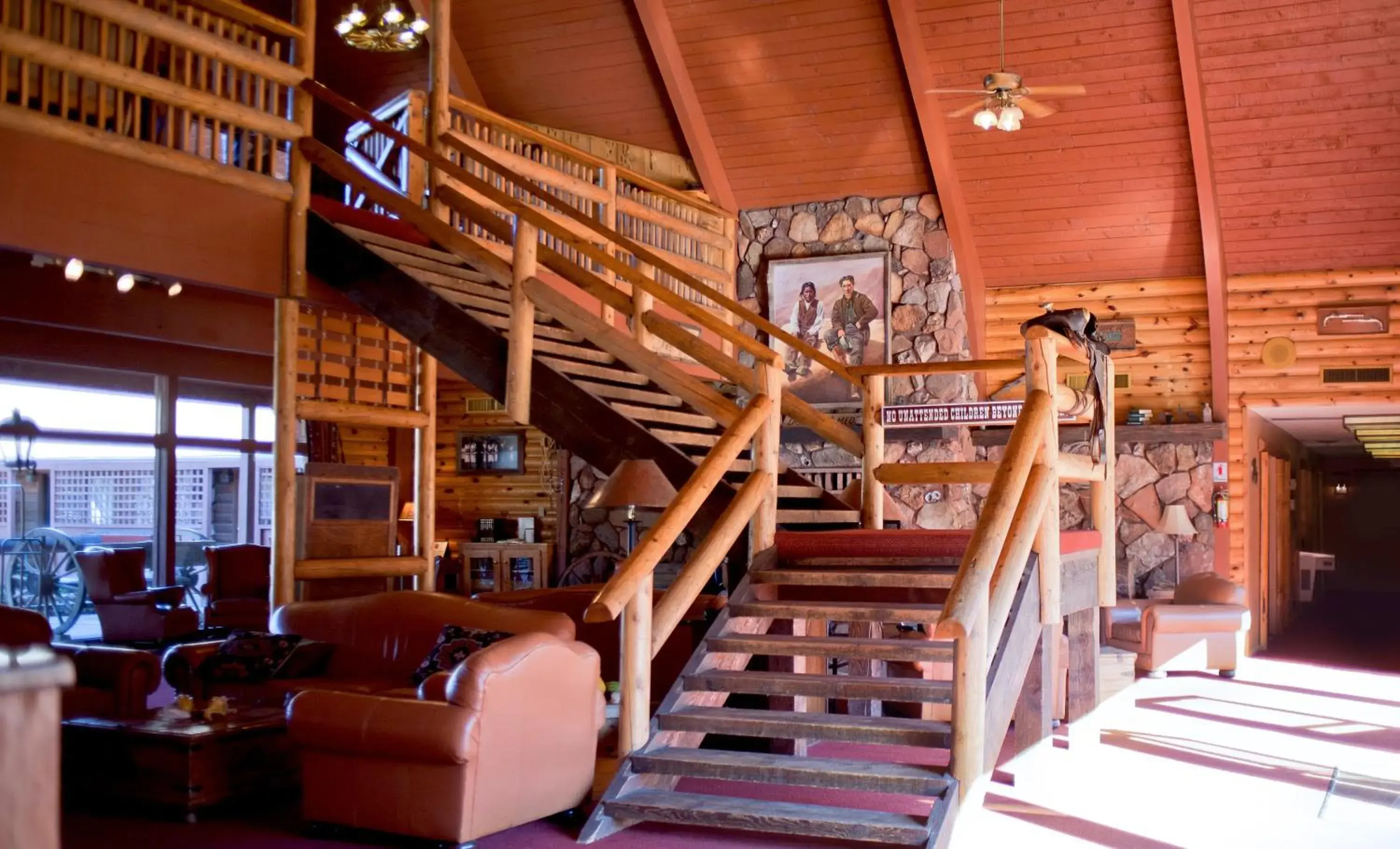 Lobby or reception in Kohl's Ranch Lodge