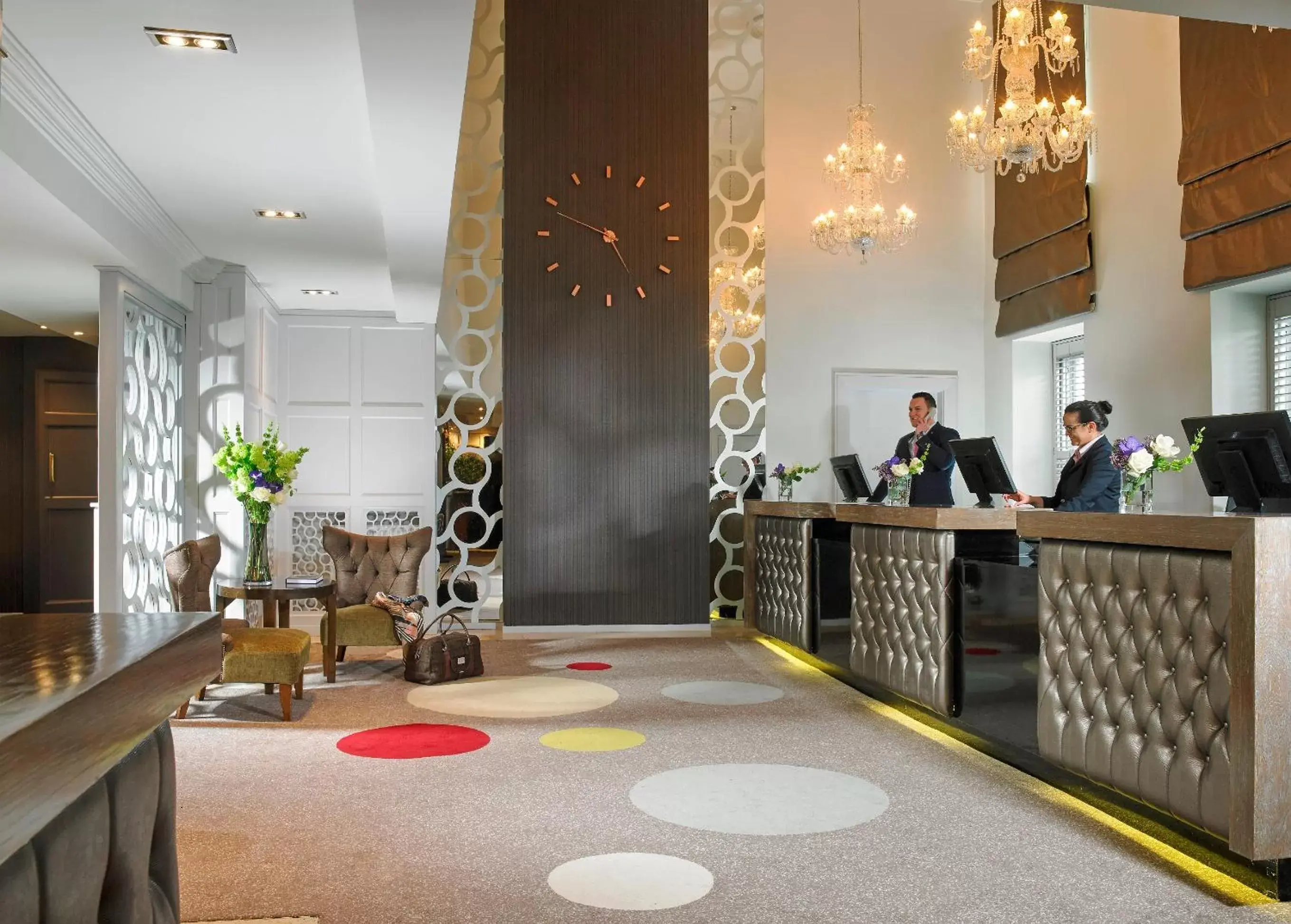 Lobby or reception, Staff in Castlecourt Hotel, Spa & Leisure