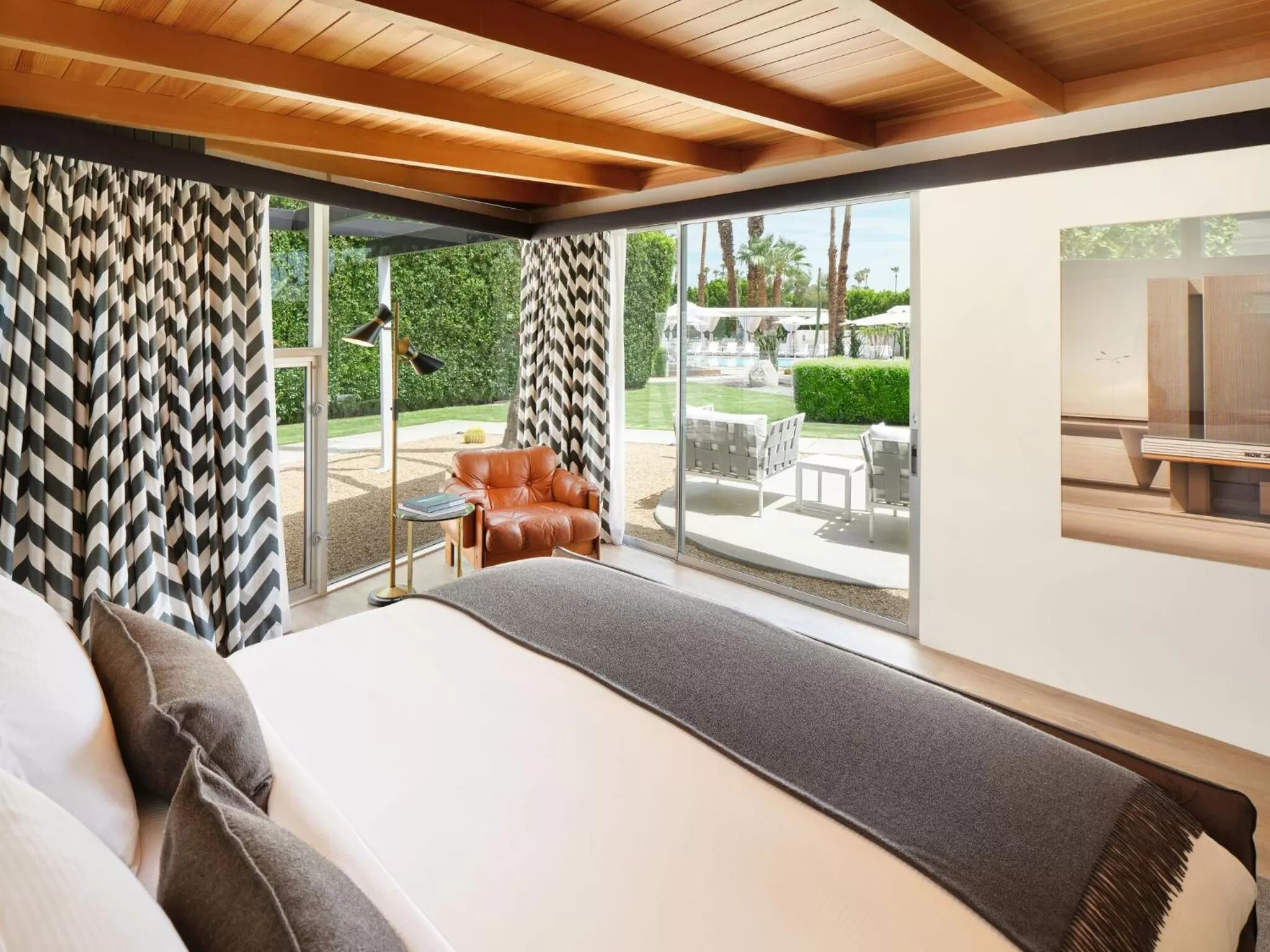 View (from property/room), Bed in L'Horizon Resort & Spa, Hermann Bungalows