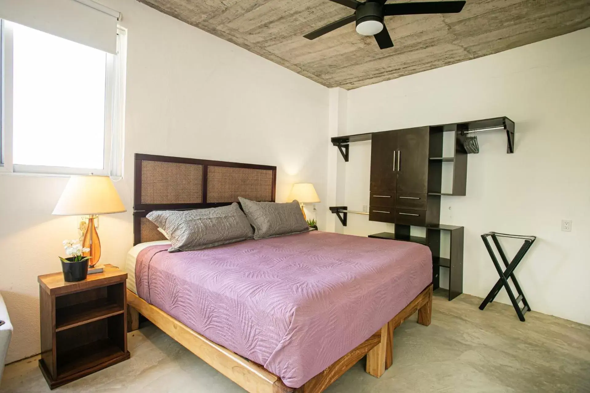 Bed in Casitas Miramar Puerto Vallarta Malecón