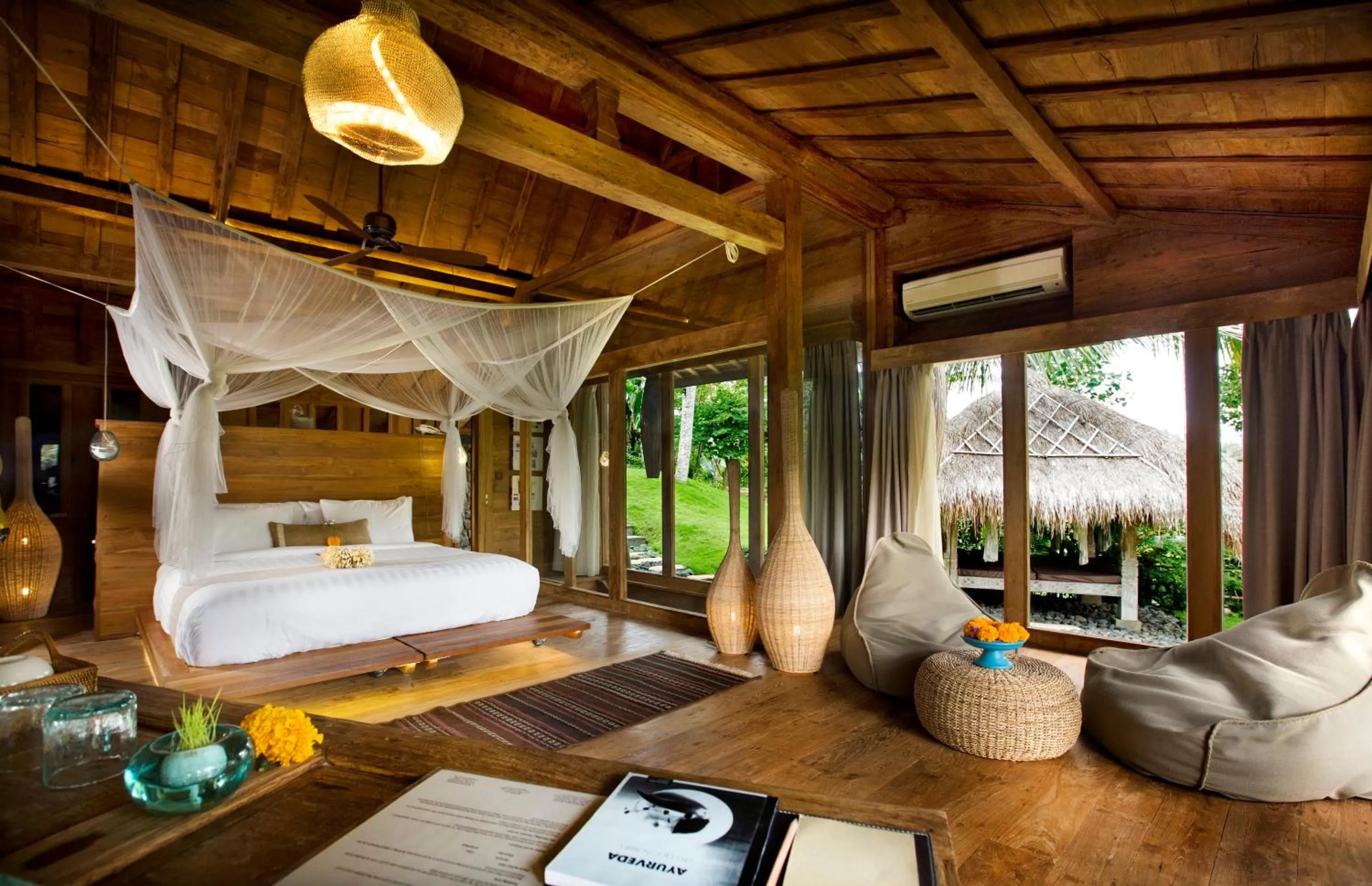 Bed in Blue Karma Dijiwa Ubud